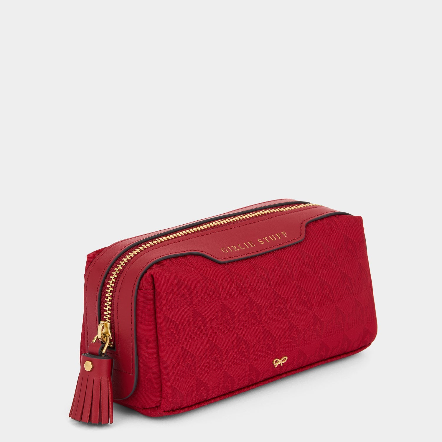 Logo Girlie Stuff Pouch -

                  
                    Recycled Nylon in Red -
                  

                  Anya Hindmarch UK
