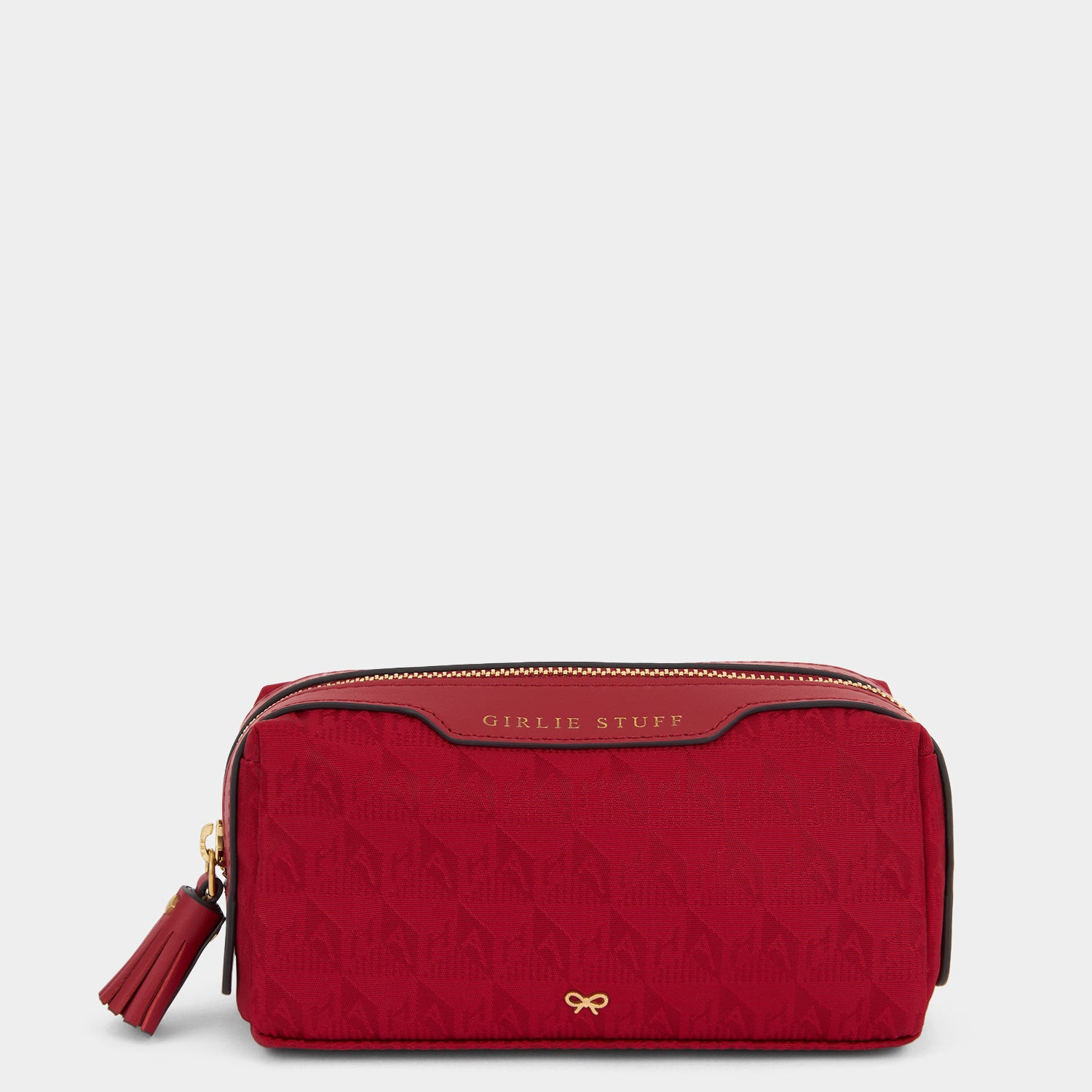 Logo Girlie Stuff Pouch -

                  
                    Recycled Nylon in Red -
                  

                  Anya Hindmarch UK
