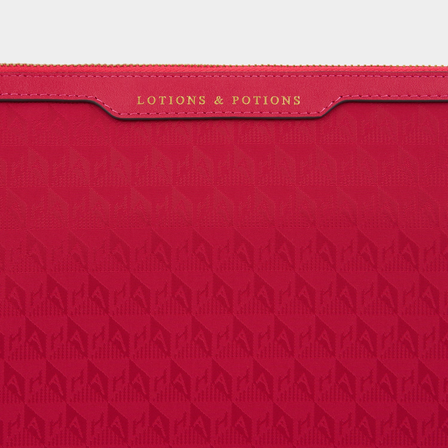 Logo Lotions and Potions Pouch -

                  
                    Jacquard Nylon Potions in Magenta -
                  

                  Anya Hindmarch UK
