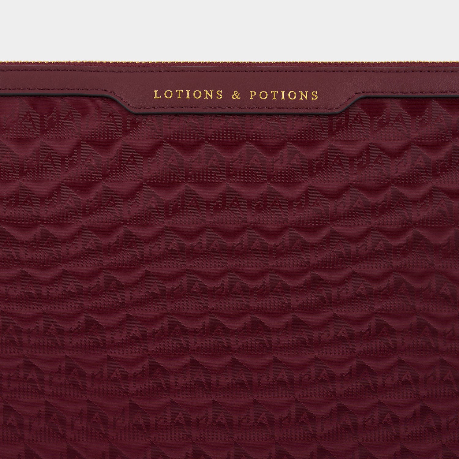 Logo Lotions and Potions Pouch -

                  
                    Jacquard Nylon in Medium Red -
                  

                  Anya Hindmarch UK

