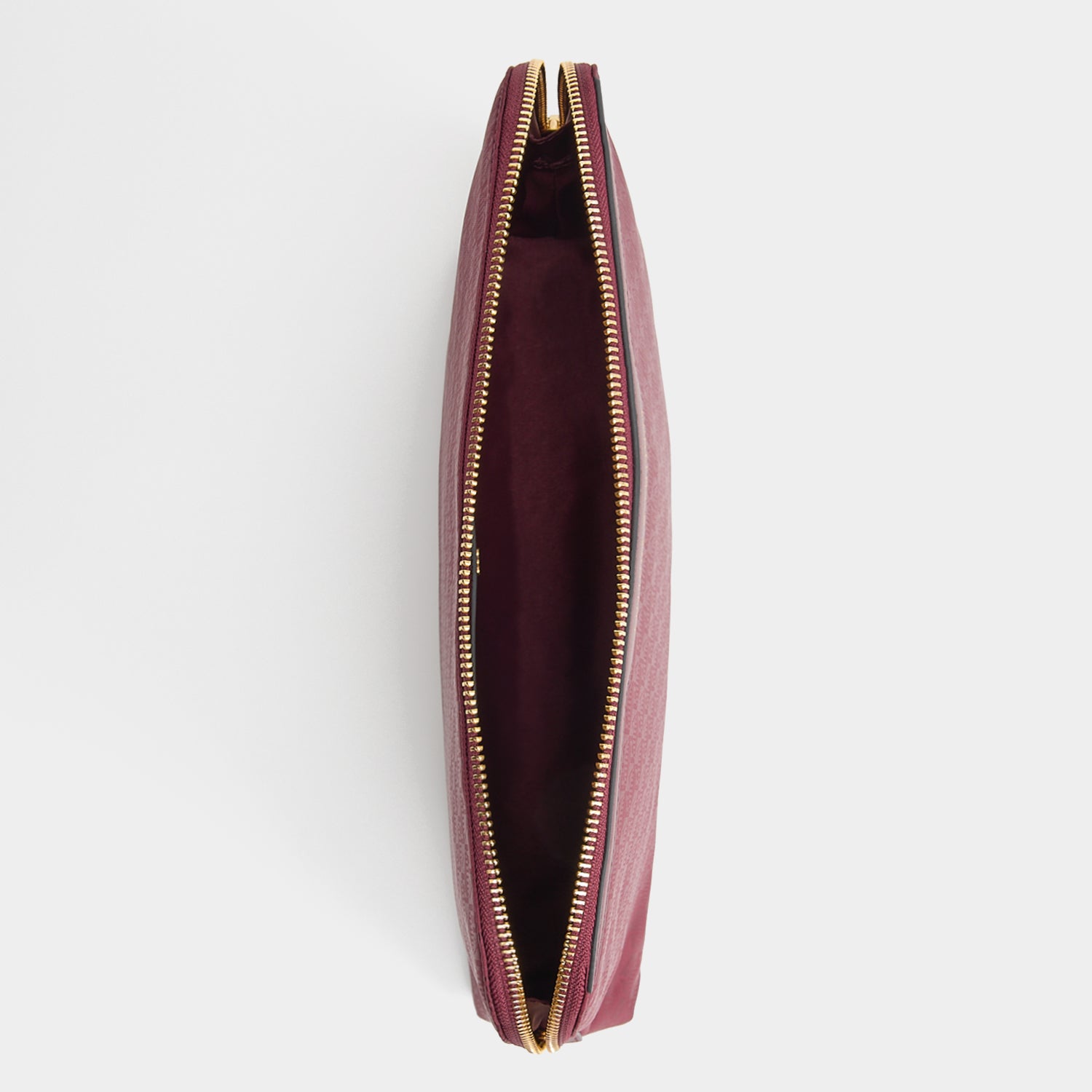 Logo Lotions and Potions Pouch -

          
            Jacquard Nylon in Medium Red -
          

          Anya Hindmarch UK
