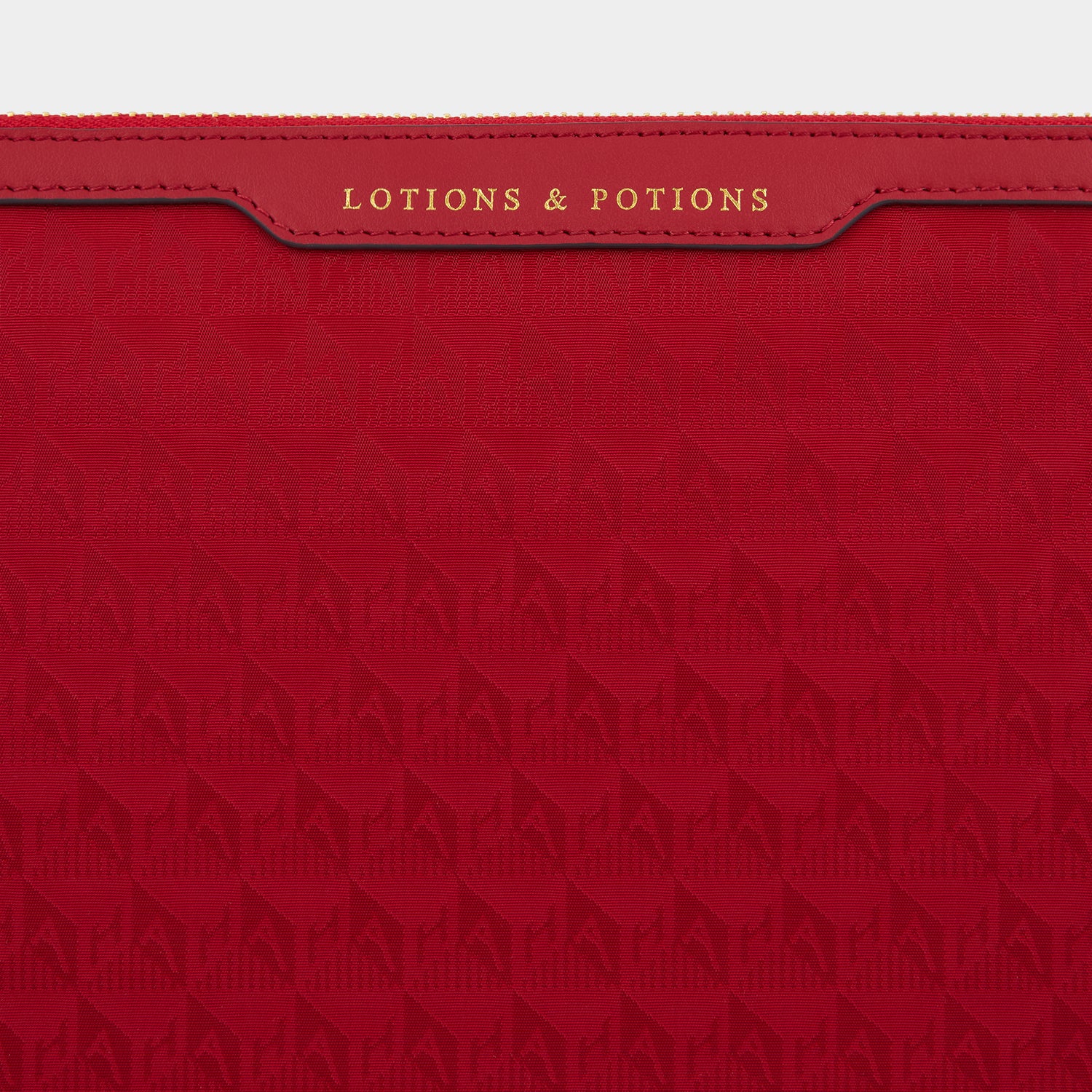 Logo Lotions and Potions Pouch -

                  
                    Jacquard Nylon Potions in Red -
                  

                  Anya Hindmarch UK
