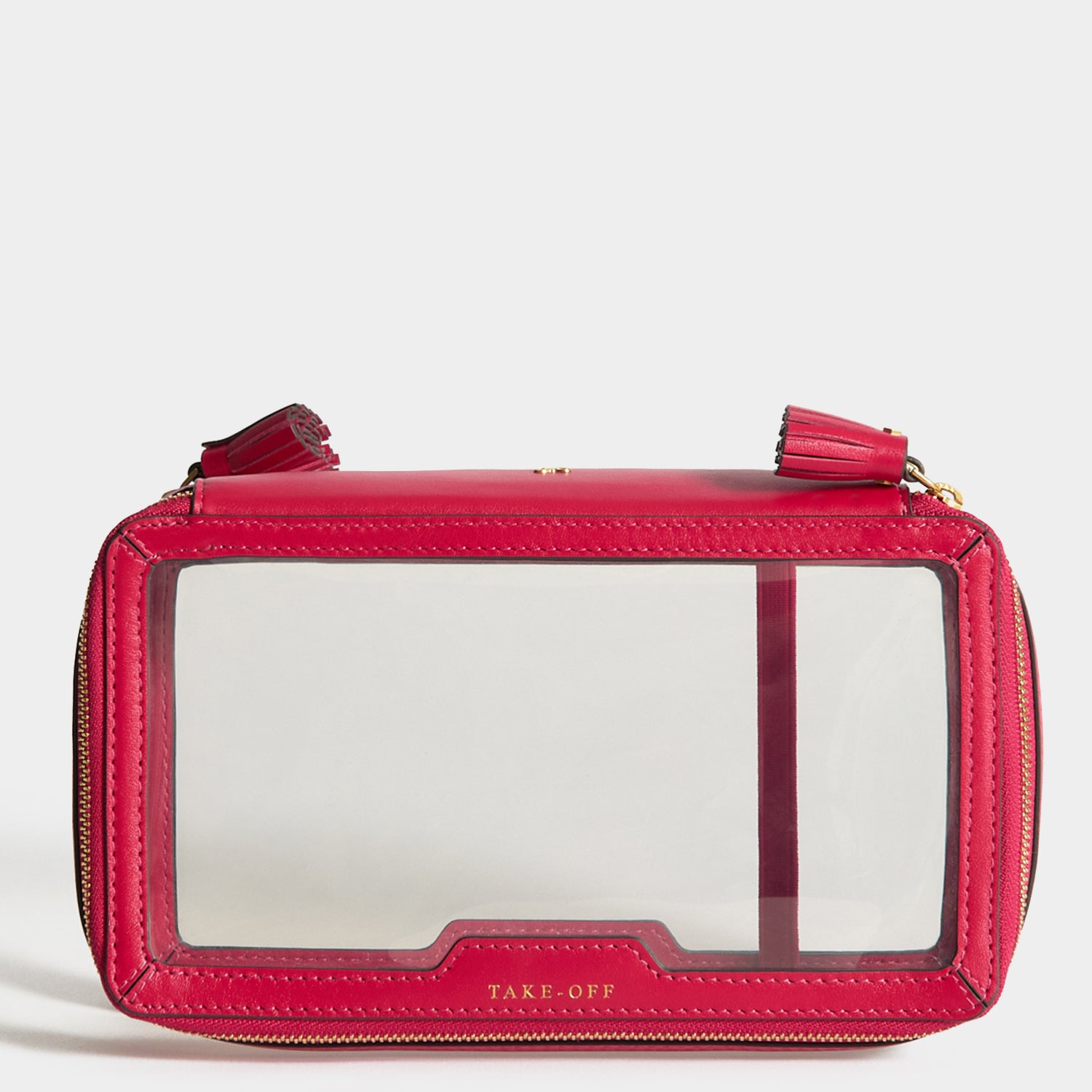 ANYA HINDMARCH クリアポーチ TAKE-OFF Logo In-Flight Case | Anya Hindmarch