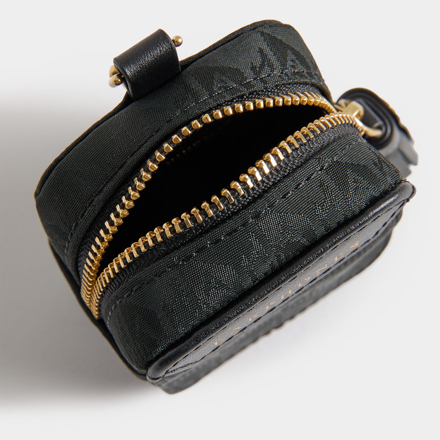 Logo Ear Phones Travel Pouch -

          
            Jacquard Nylon in Black -
          

          Anya Hindmarch UK
