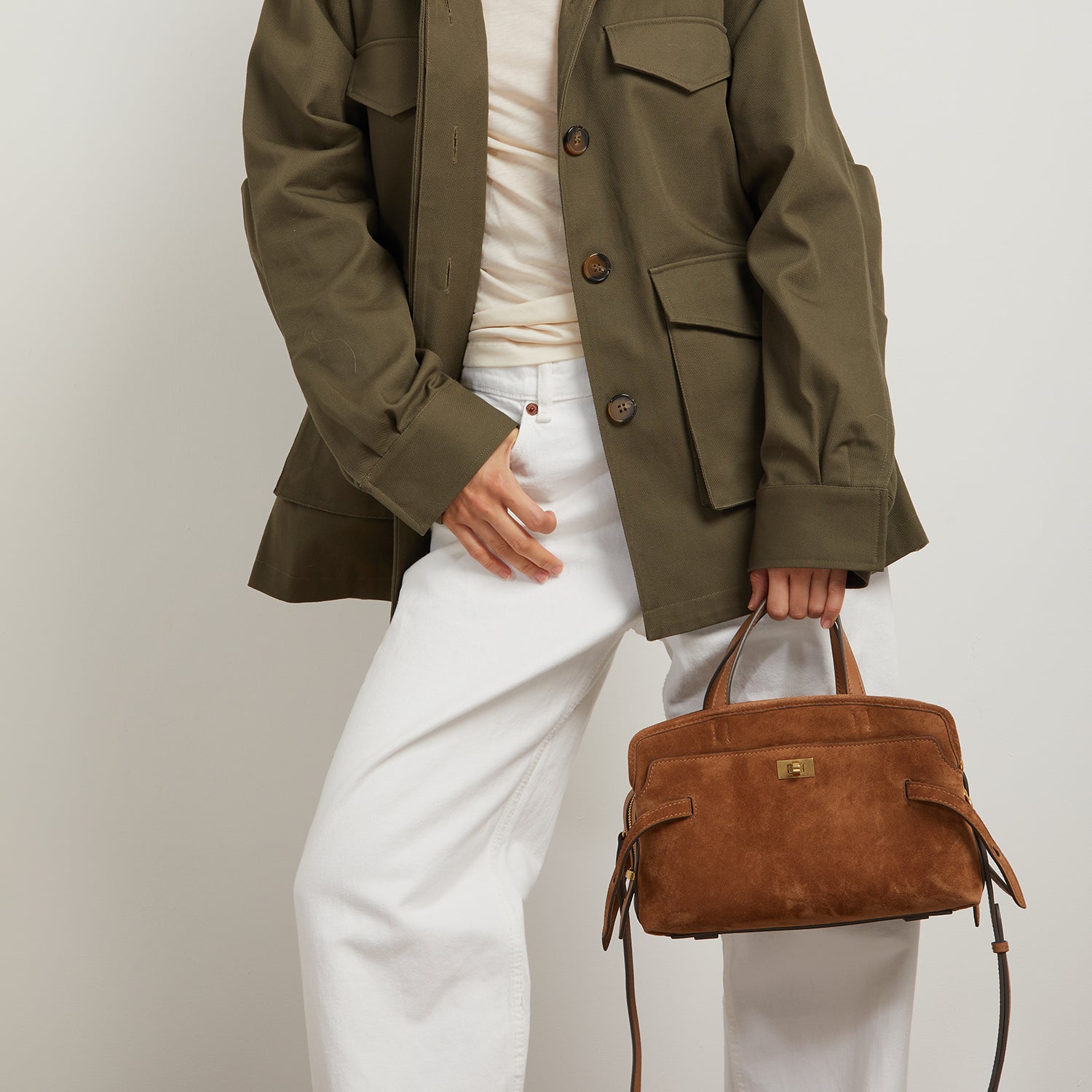 Small Wilson -

                  
                    Suede in Pecan -
                  

                  Anya Hindmarch UK
