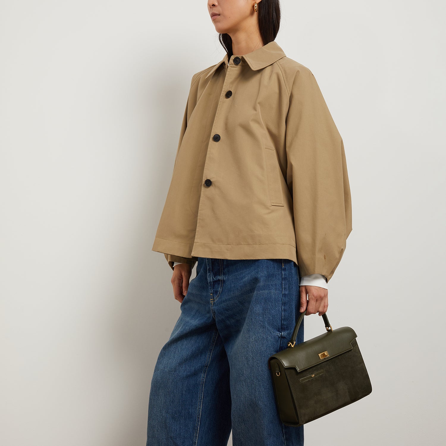 Mortimer Top Handle -

                  
                    Leather in Khaki -
                  

                  Anya Hindmarch UK
