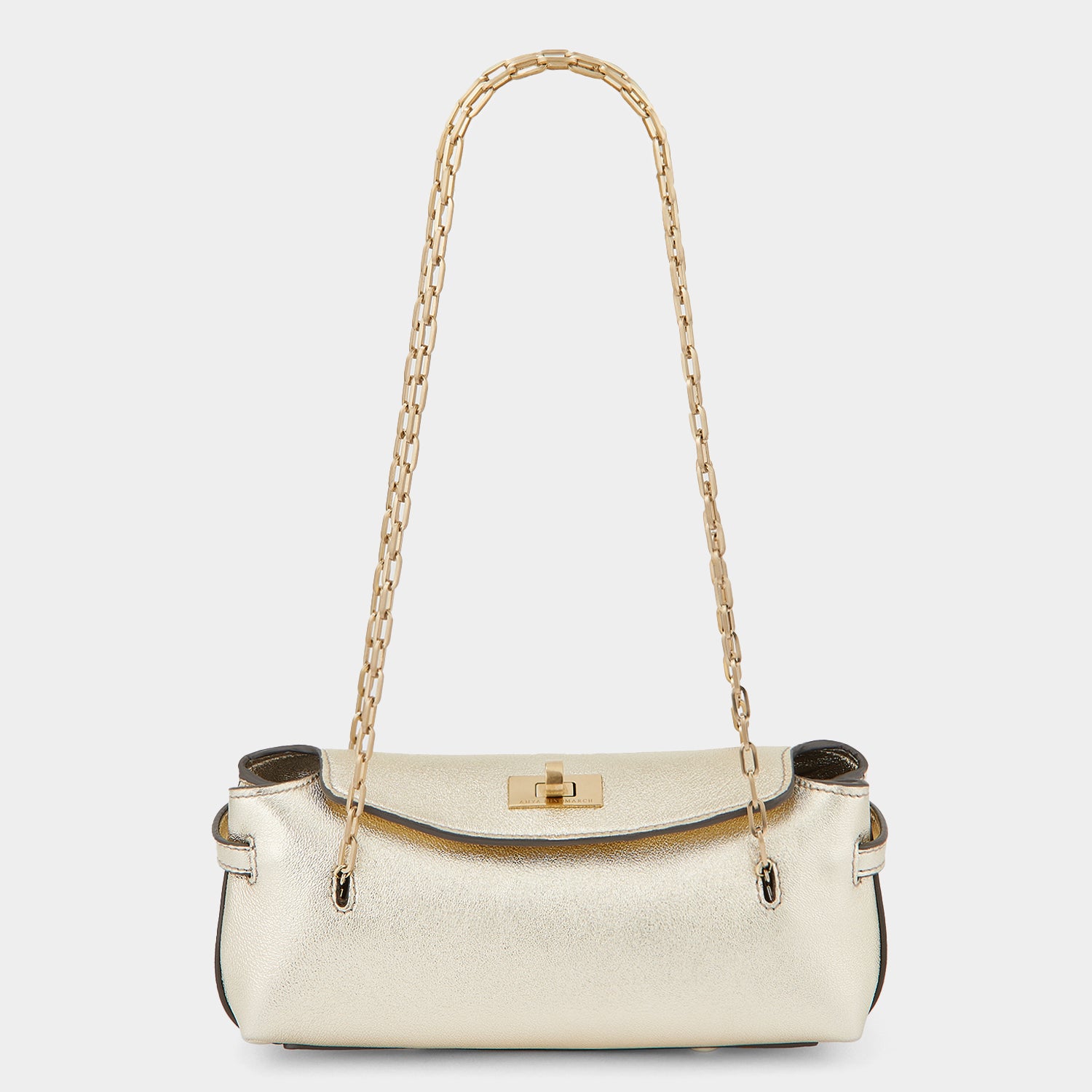 Waverley Shoulder Bag -

                  
                    Nappa Leather in Gold -
                  

                  Anya Hindmarch UK
