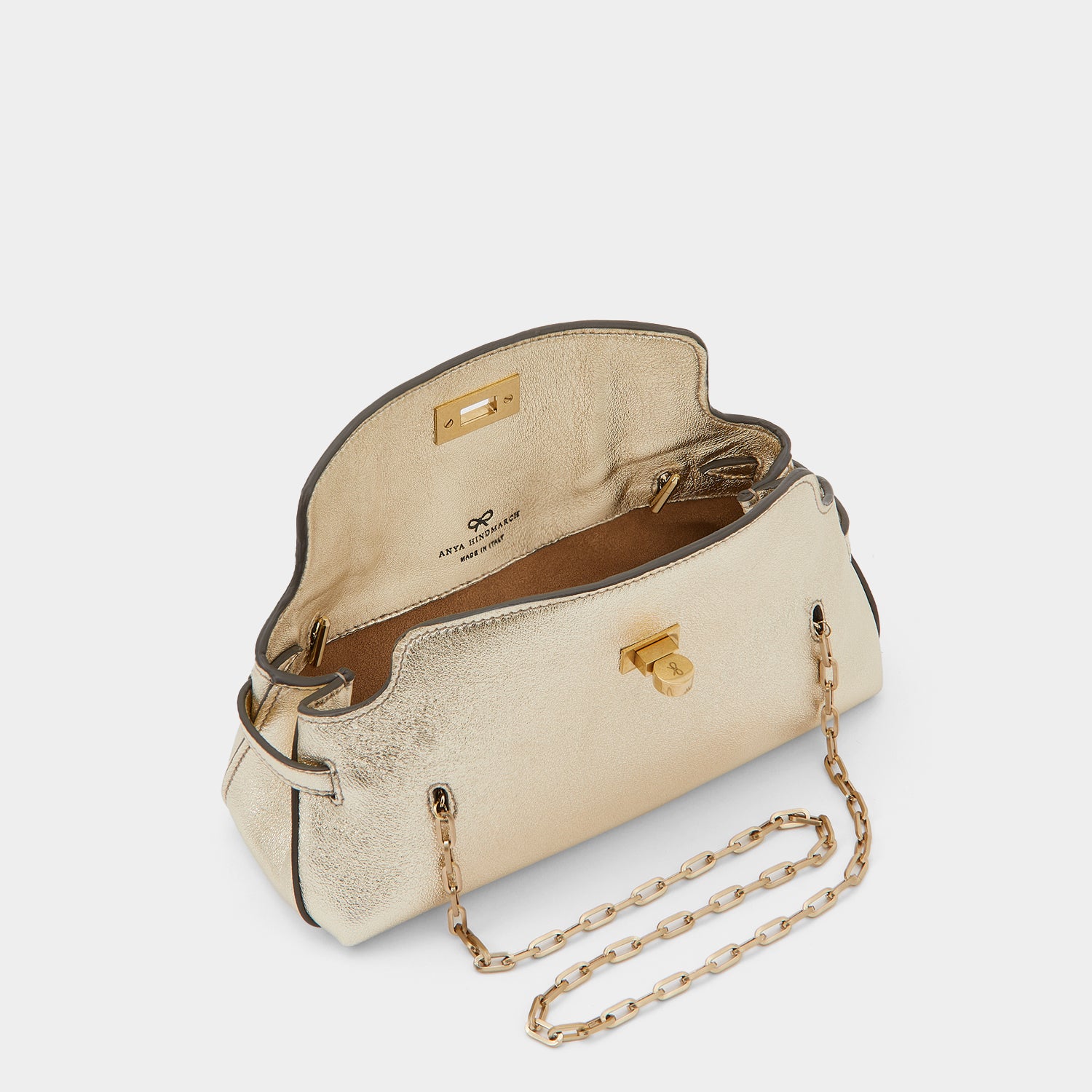 Waverley Shoulder Bag -

                  
                    Nappa Leather in Gold -
                  

                  Anya Hindmarch UK
