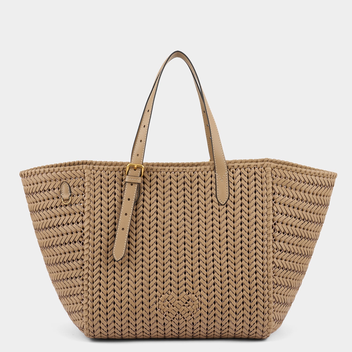 Neeson Square Tote -

                  
                    Capra Leather in Sand -
                  

                  Anya Hindmarch UK
