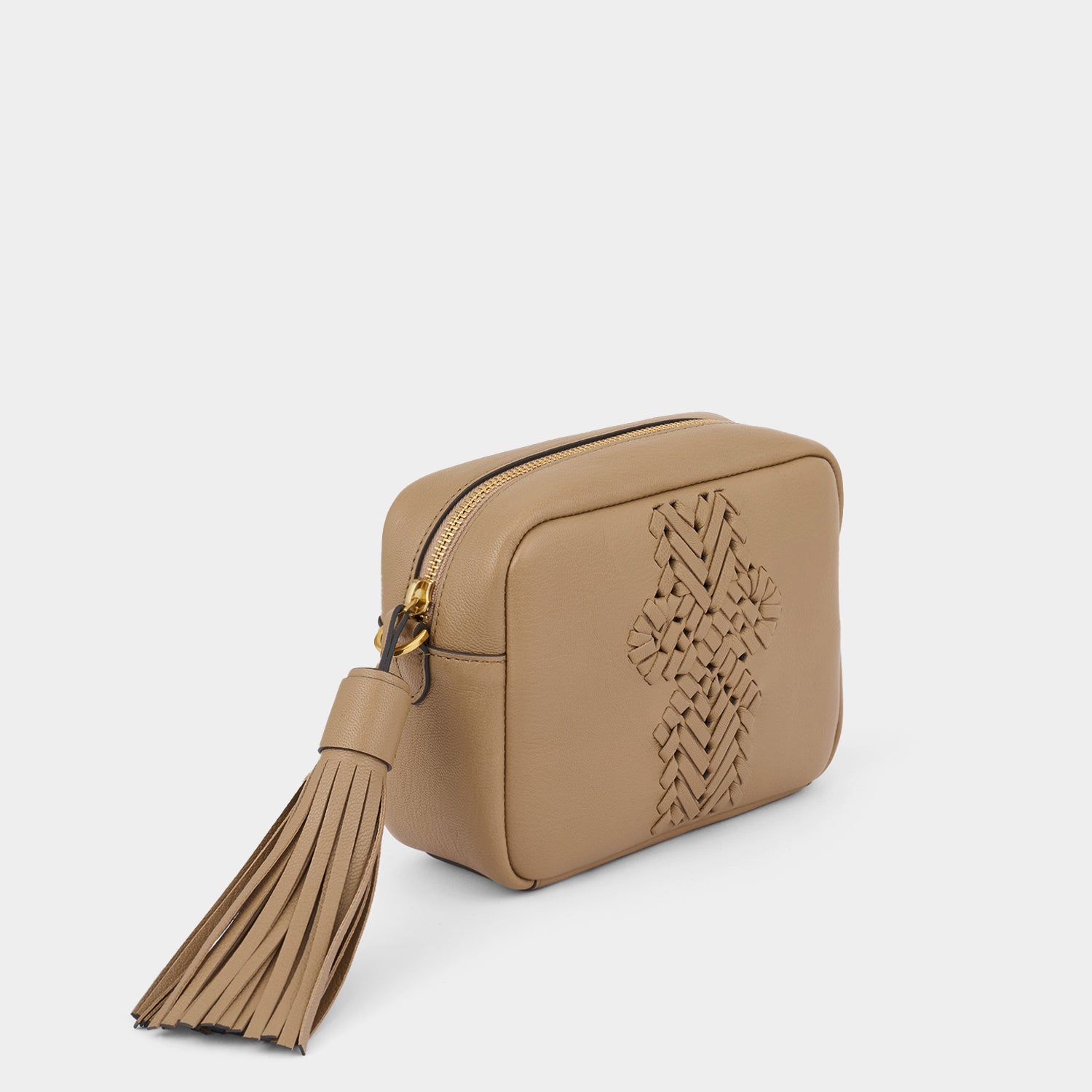 Neeson Tassel Cross-body -

                  
                    Capra Leather in Sand -
                  

                  Anya Hindmarch UK
