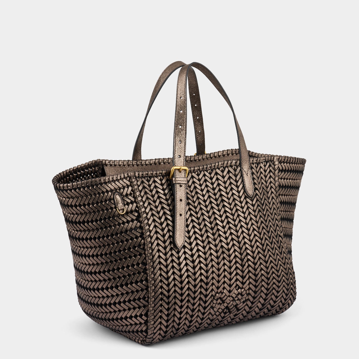 Neeson Square Tote -

                  
                    Capra Leather in Smog -
                  

                  Anya Hindmarch UK
