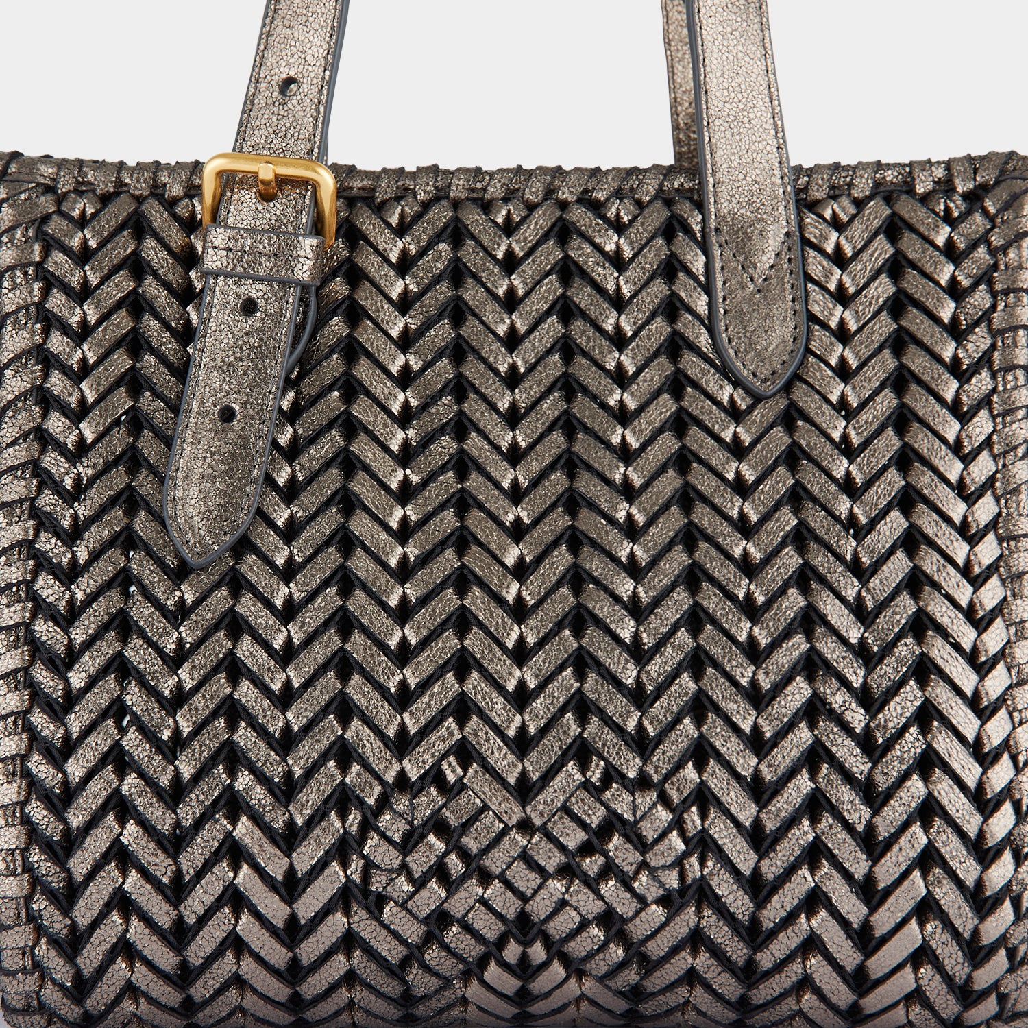 Neeson Small Square Tote -

                  
                    Capra Leather in Smog -
                  

                  Anya Hindmarch UK
