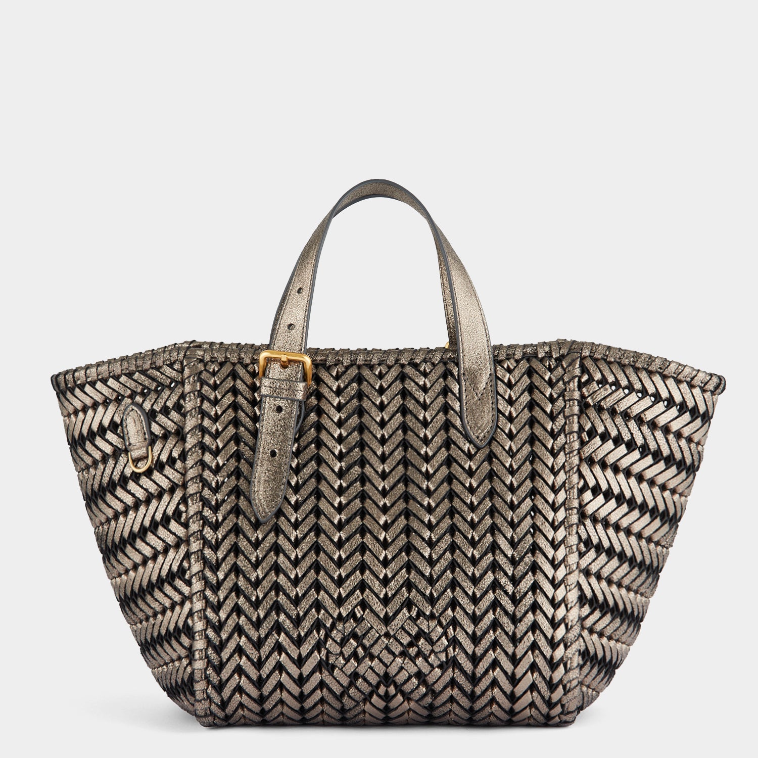 Neeson Small Square Tote -

                  
                    Capra Leather in Smog -
                  

                  Anya Hindmarch UK
