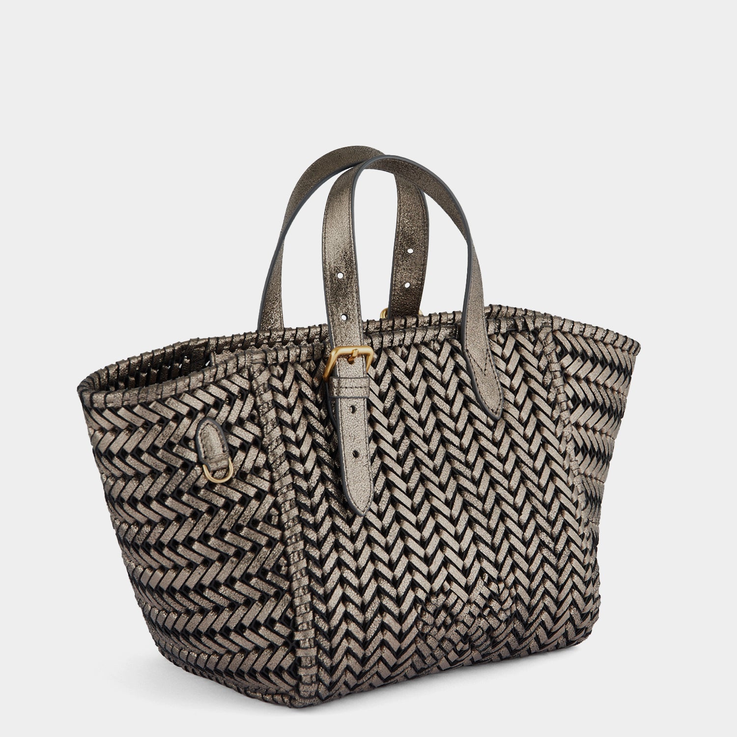 Neeson Small Square Tote -

                  
                    Capra Leather in Smog -
                  

                  Anya Hindmarch UK
