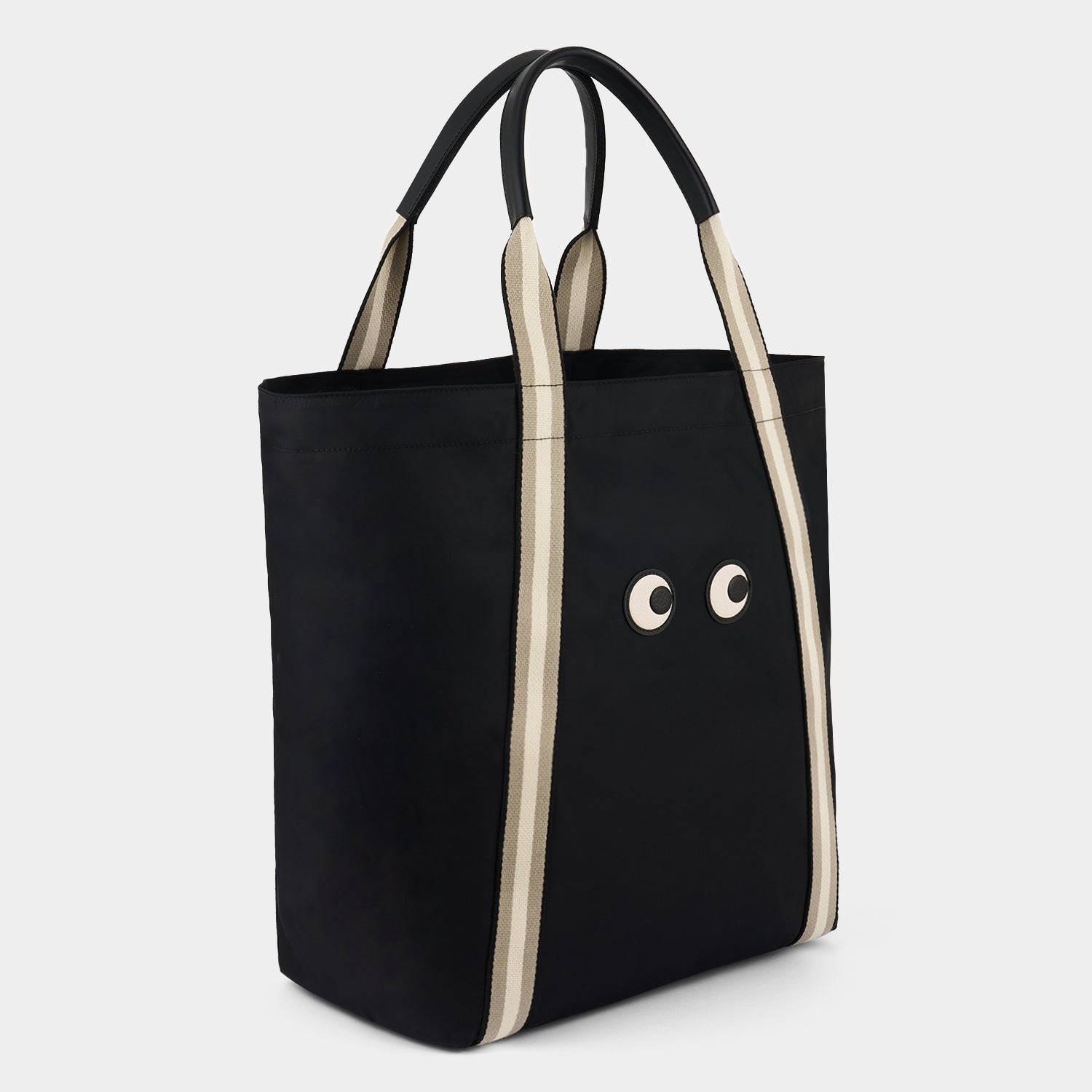 Eyes Shopping Tote -

                  
                    Regenerated ECONYL® in Black -
                  

                  Anya Hindmarch UK
