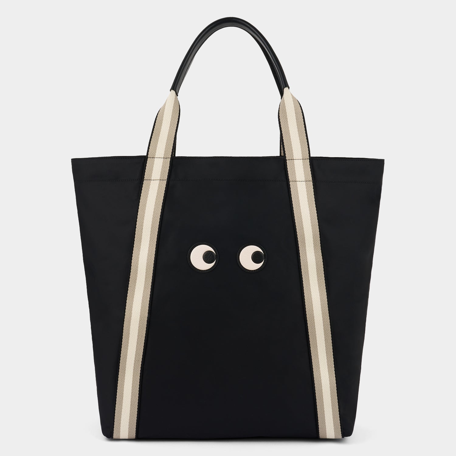 Eyes Shopping Tote -

                  
                    Regenerated ECONYL® in Black -
                  

                  Anya Hindmarch UK
