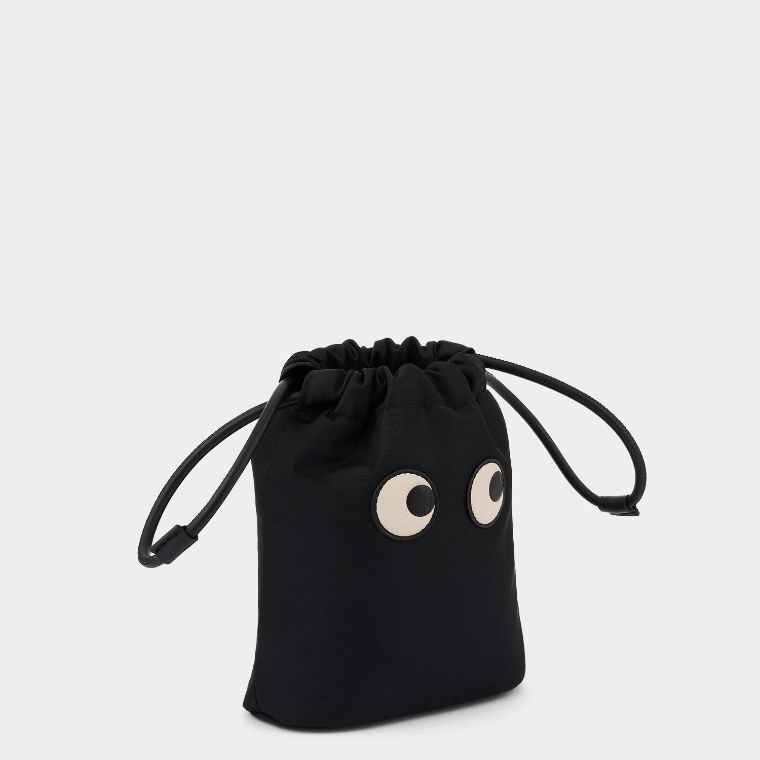 Eyes Drawstring Pouch -

                  
                    Regenerated ECONYL® in Black -
                  

                  Anya Hindmarch UK
