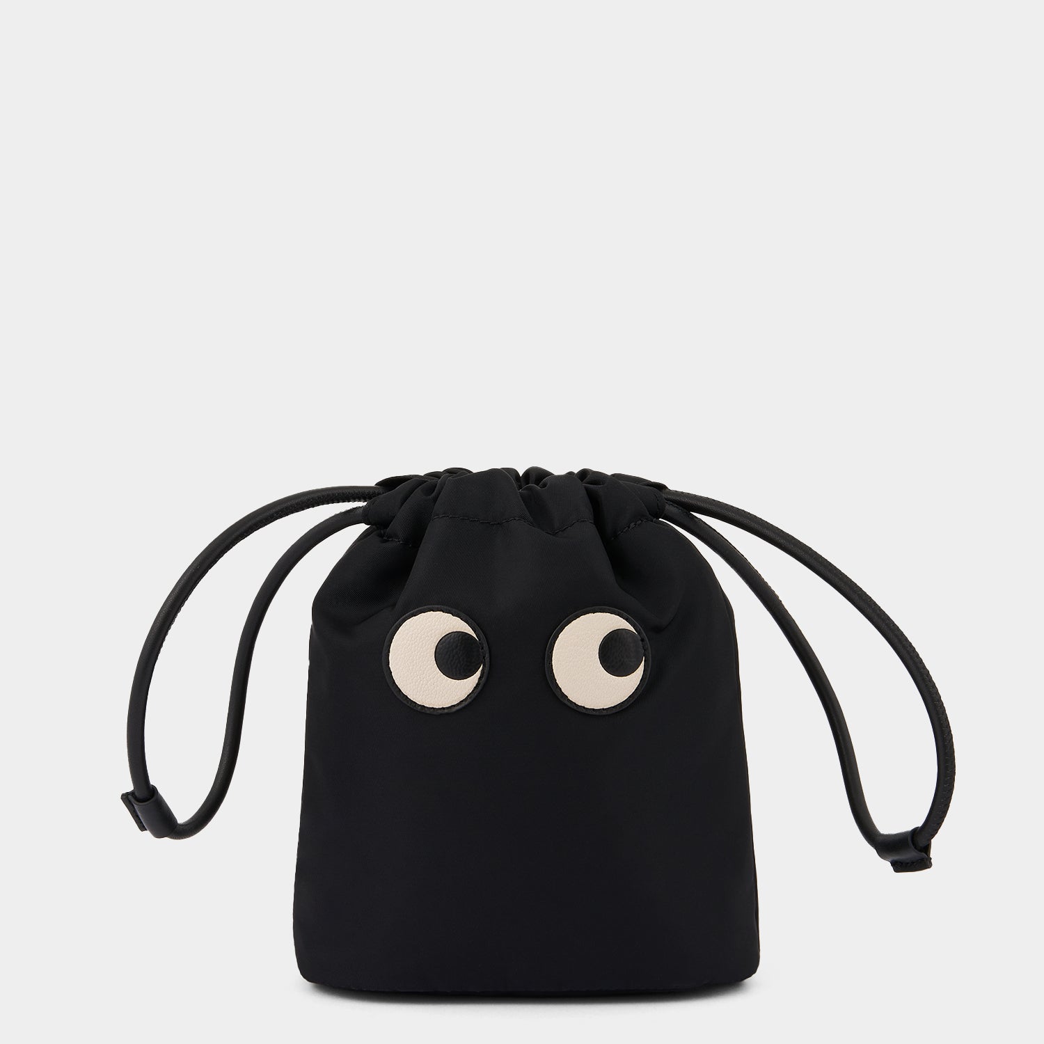 Eyes Drawstring Pouch -

                  
                    Regenerated ECONYL® in Black -
                  

                  Anya Hindmarch UK
