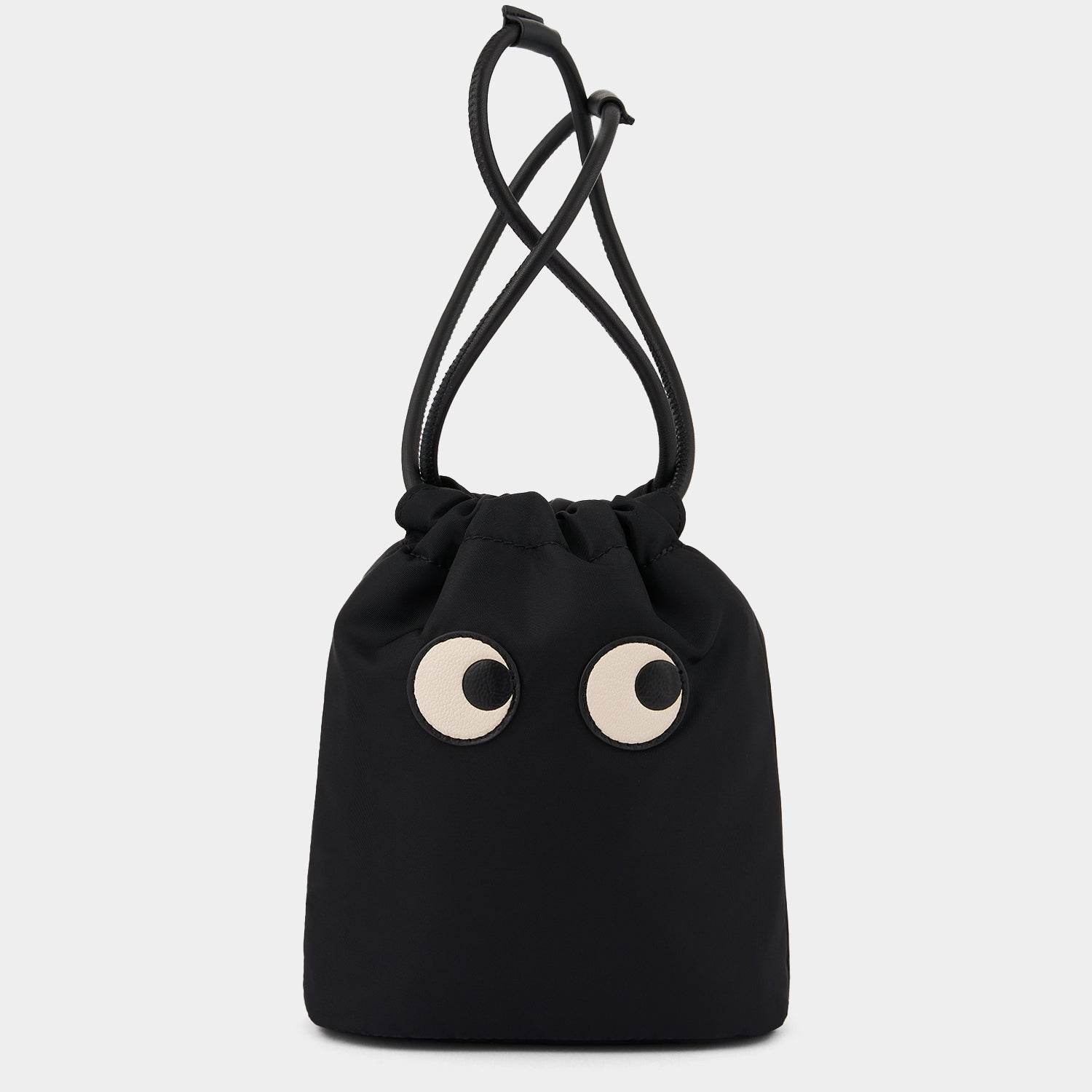 Eyes Drawstring Pouch -

                  
                    Regenerated ECONYL® in Black -
                  

                  Anya Hindmarch UK
