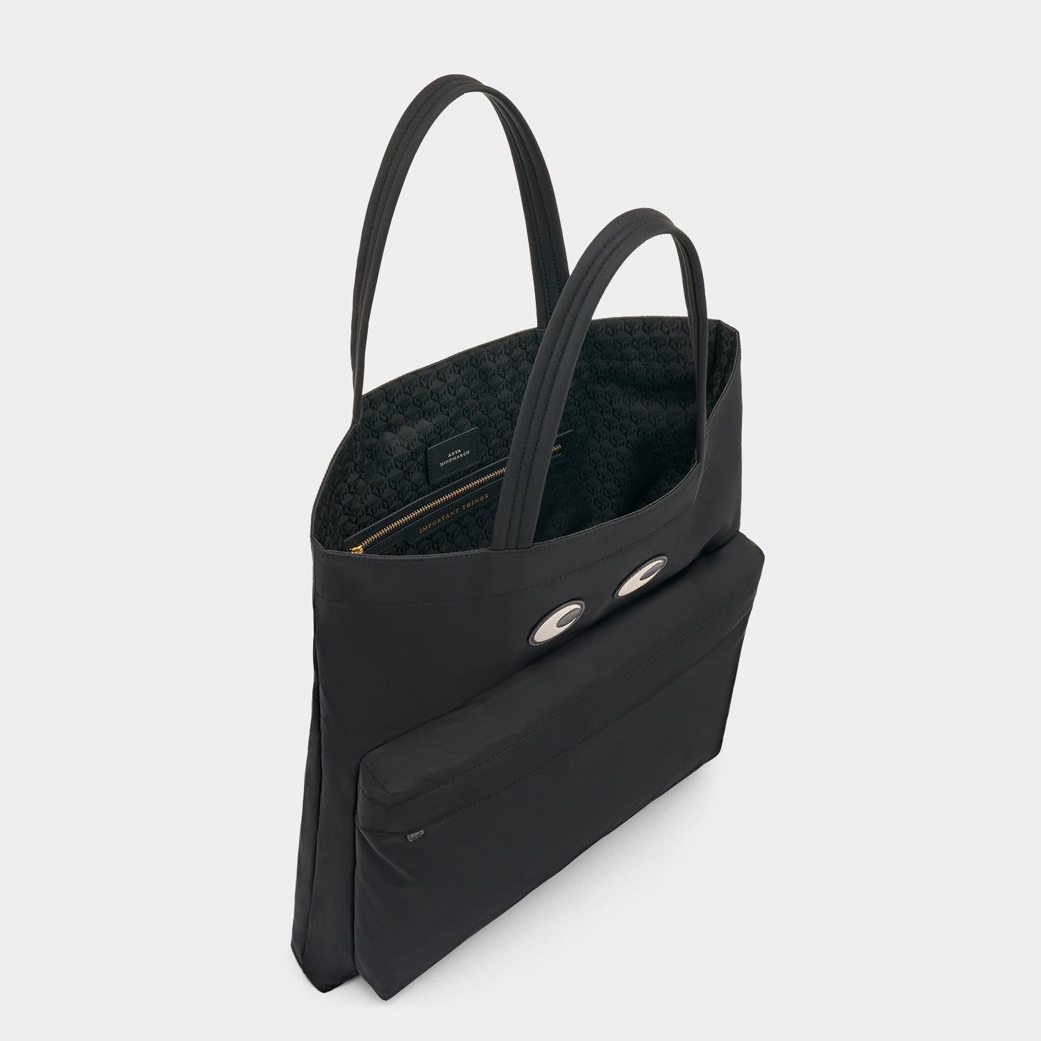 Eyes Tote -

                  
                    Regenerated ECONYL® in Black -
                  

                  Anya Hindmarch UK
