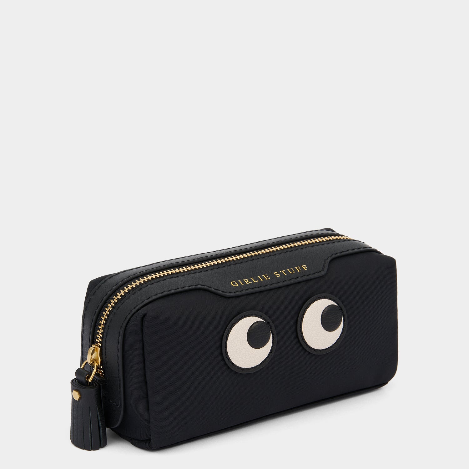 Eyes Girlie Stuff Pouch -

                  
                    Regenerated ECONYL® in Black -
                  

                  Anya Hindmarch UK
