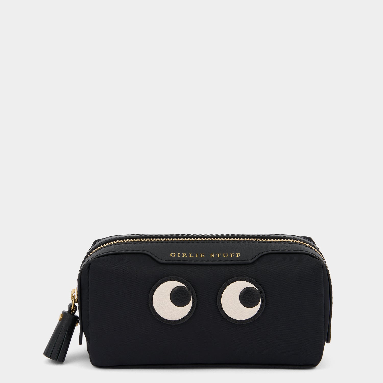 Eyes Girlie Stuff Pouch -

                  
                    Regenerated ECONYL® in Black -
                  

                  Anya Hindmarch UK
