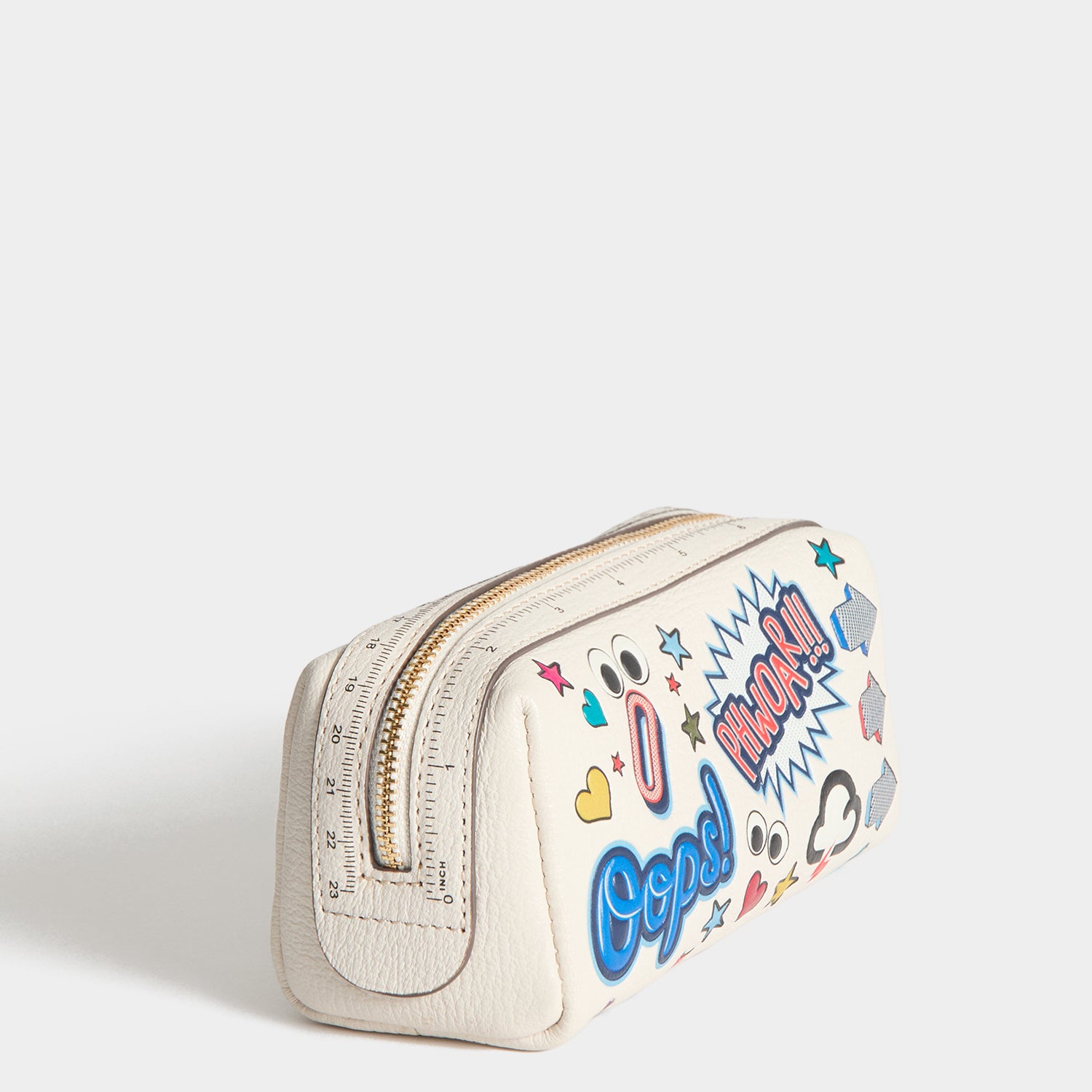 All Over Stickers Girlie Stuff Pouch -

          
            Capra Leather in Chalk -
          

          Anya Hindmarch UK
