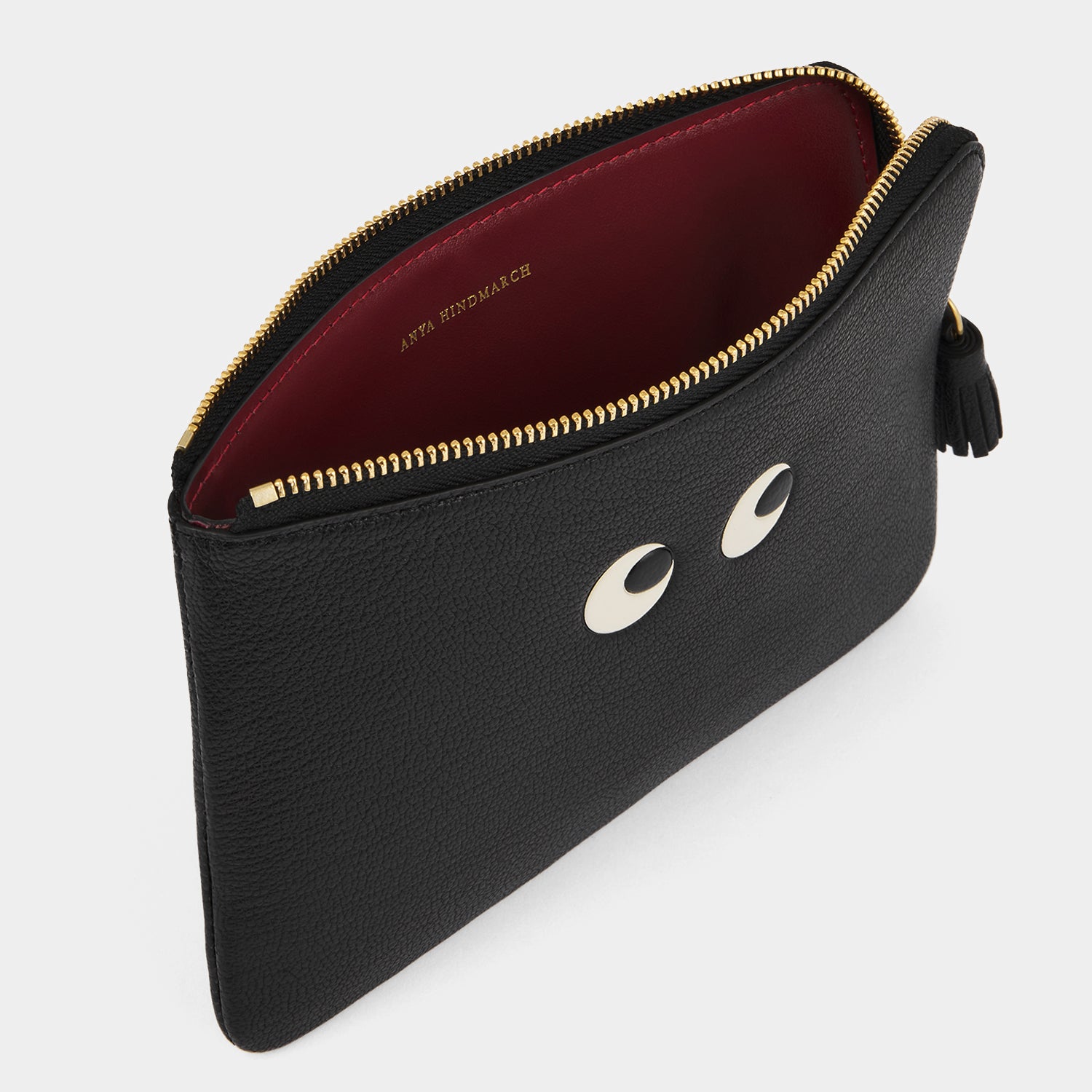 Eyes Loose Pocket -

                  
                    Capra Leather in Black -
                  

                  Anya Hindmarch UK
