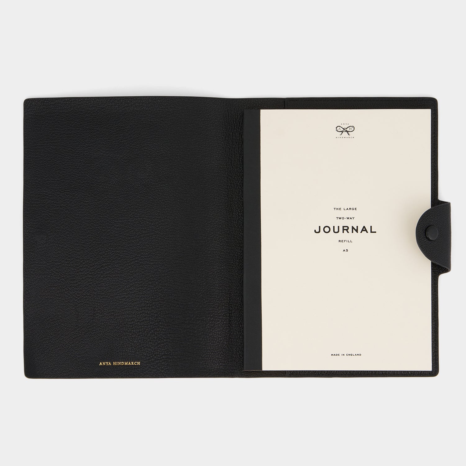 Eyes A5 Journal -

                  
                    Capra Leather in Black -
                  

                  Anya Hindmarch UK
