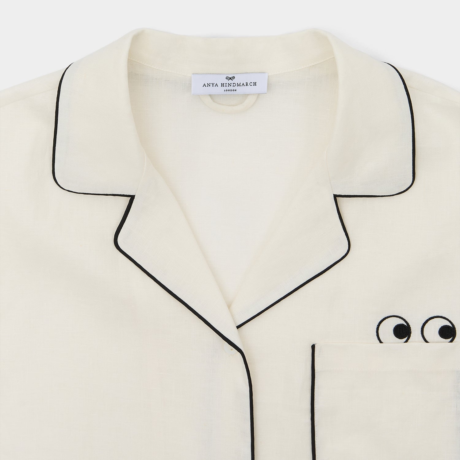 Eyes Short Linen Pyjamas -

                  
                    Linen in Chalk -
                  

                  Anya Hindmarch UK
