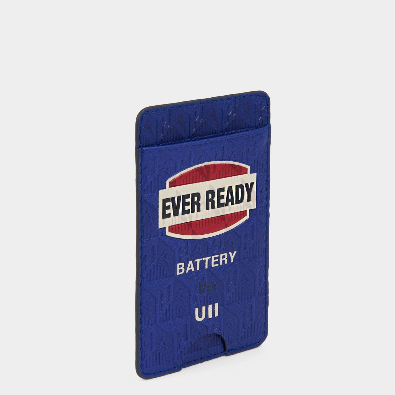 Anya Brands Ever Ready Card Case Sticker -

                  
                    Capra Leather in Metallic Dark Blue -
                  

                  Anya Hindmarch UK
