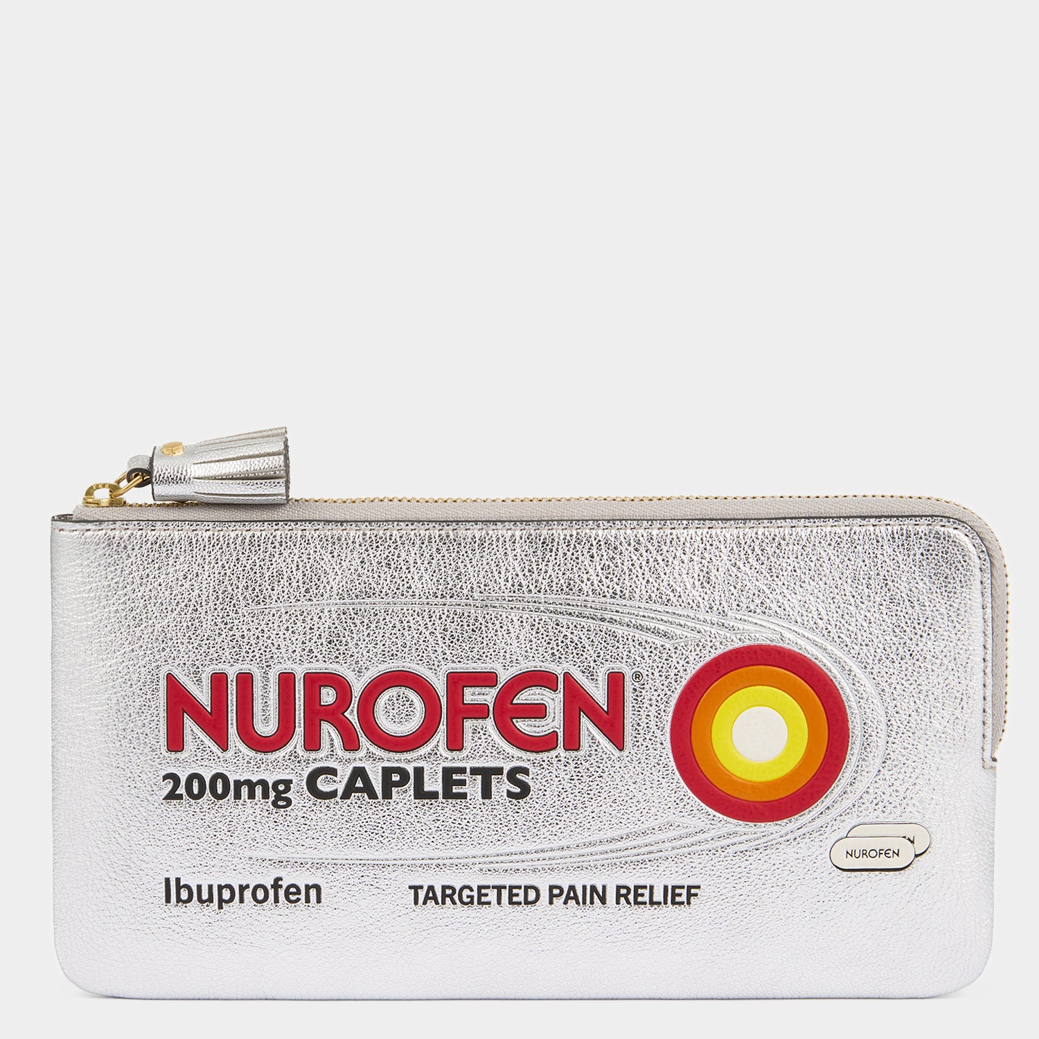 Anya Brands Nurofen Zip Loose Pocket -

                  
                    Capra Leather in Metallic Silver -
                  

                  Anya Hindmarch UK
