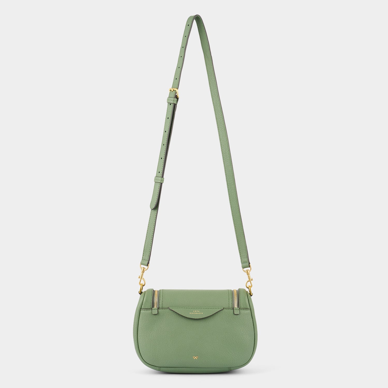 Vere Small Soft Satchel Cross-body -

                  
                    Grain Leather in Moss -
                  

                  Anya Hindmarch UK
