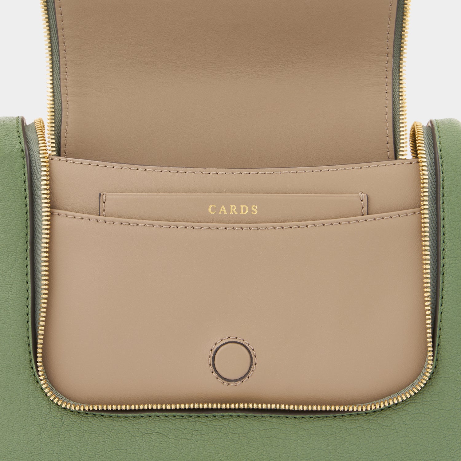 Vere Small Soft Satchel Cross-body -

                  
                    Grain Leather in Moss -
                  

                  Anya Hindmarch UK
