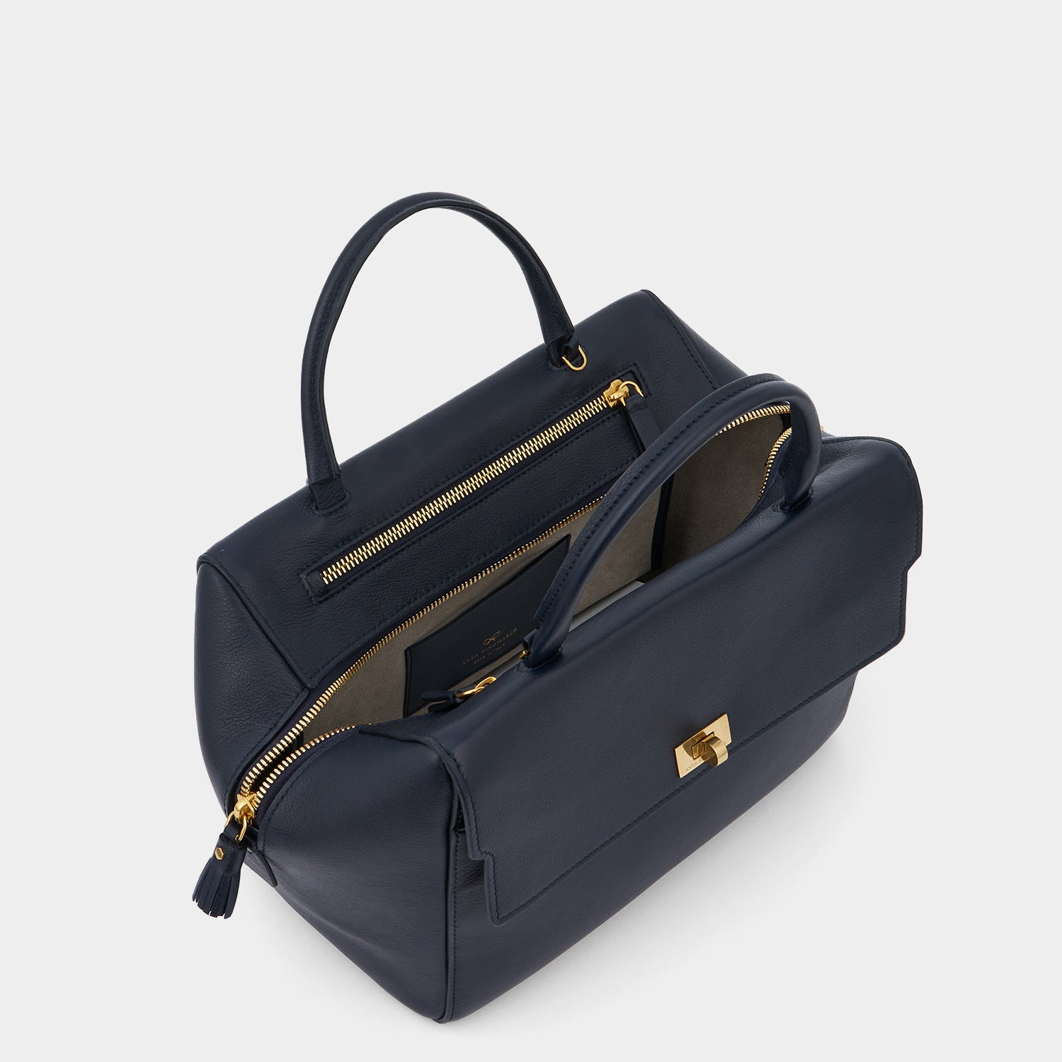 Seaton Cross-body -

                  
                    Calf Leather in Marine -
                  

                  Anya Hindmarch UK
