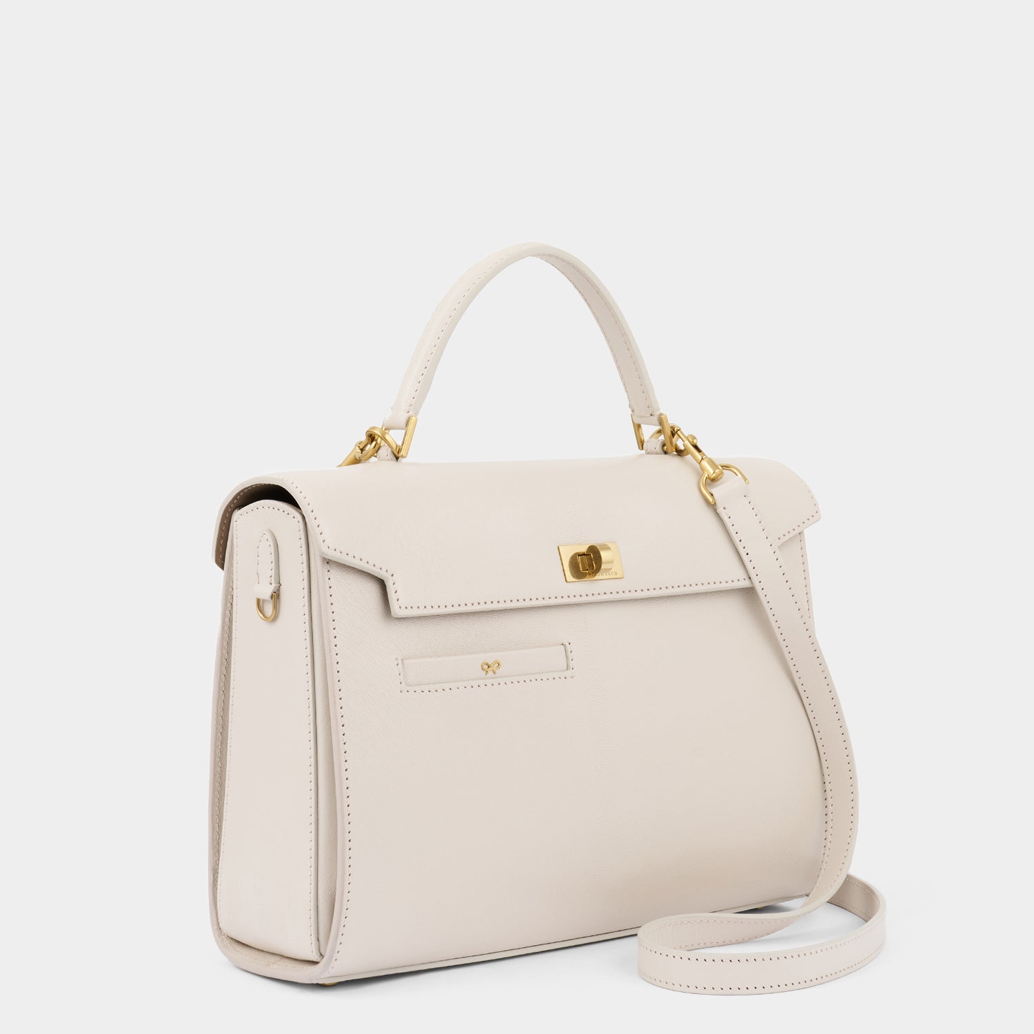Mortimer Top Handle -

                  
                    Leather in Chalk -
                  

                  Anya Hindmarch UK

