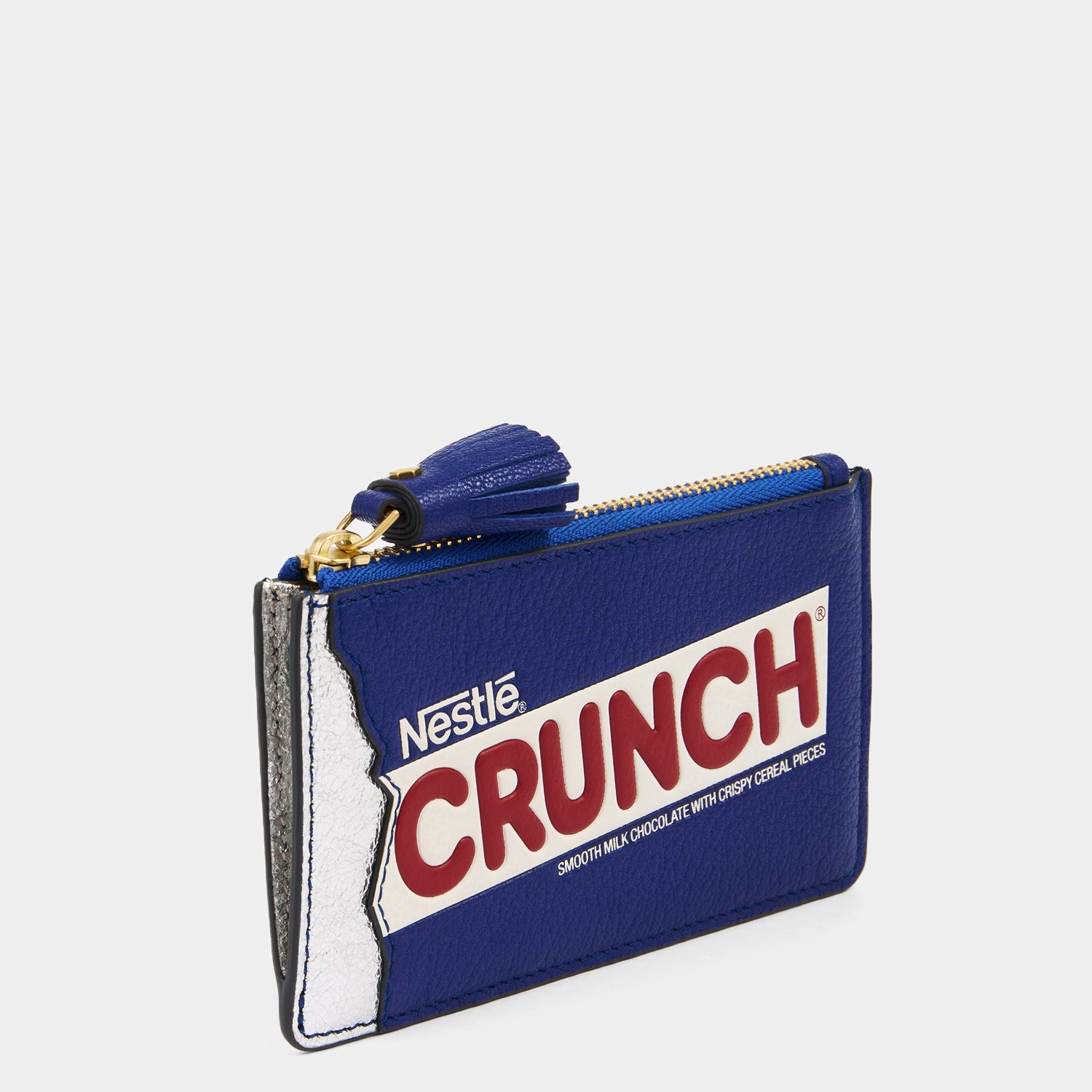 Anya Brands Crunch Zip Card Case -

                  
                    Capra Leather in Metallic Dark Blue -
                  

                  Anya Hindmarch UK

