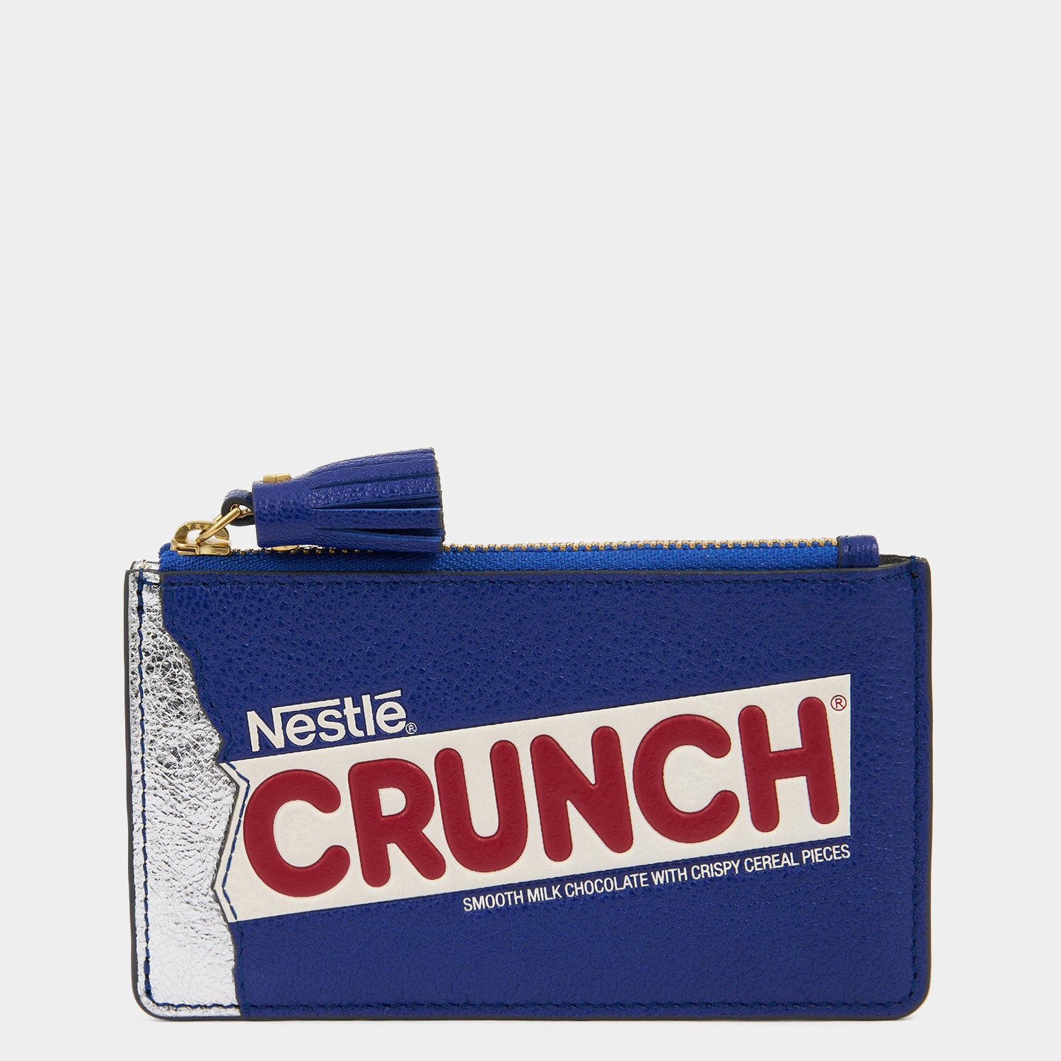 Anya Brands Crunch Zip Card Case -

                  
                    Capra Leather in Metallic Dark Blue -
                  

                  Anya Hindmarch UK
