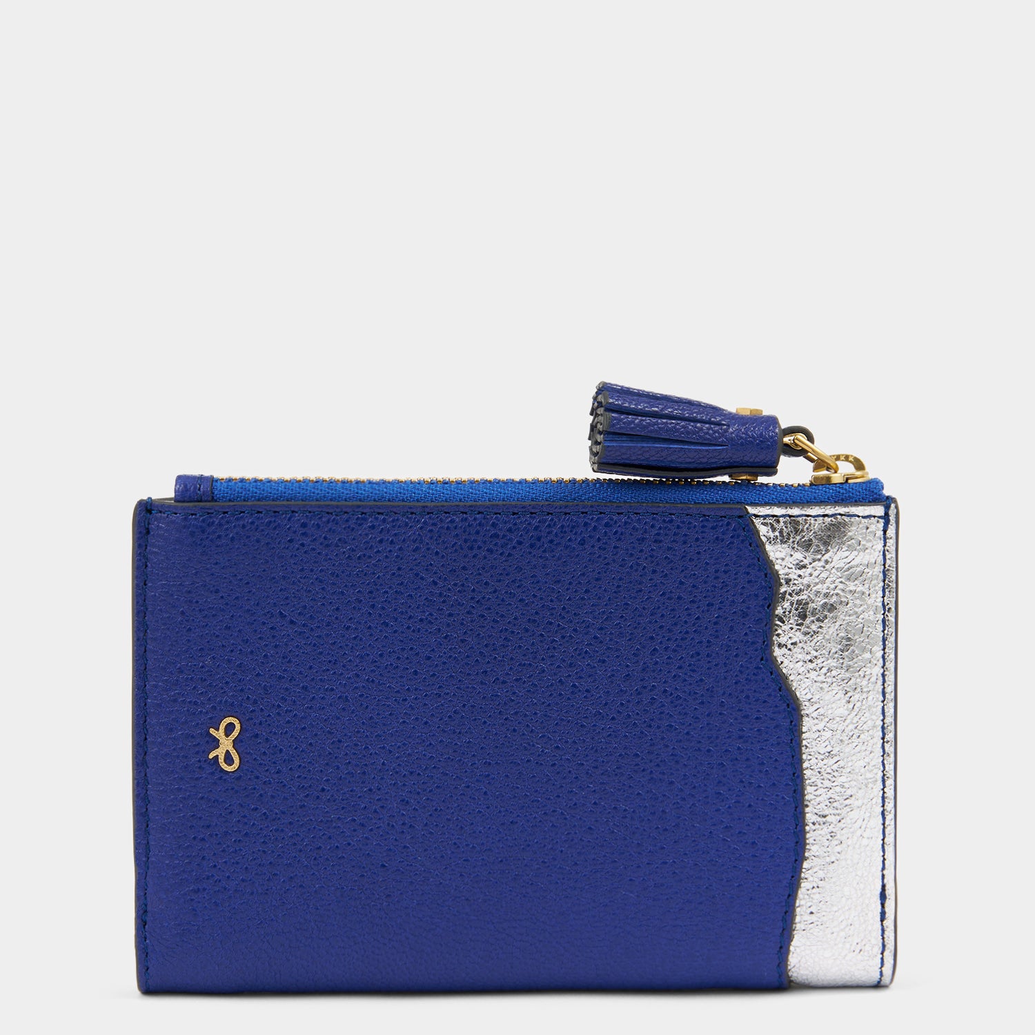 Anya Brands Crunch Folding Wallet -

                  
                    Capra Leather in Metallic Dark Blue -
                  

                  Anya Hindmarch UK
