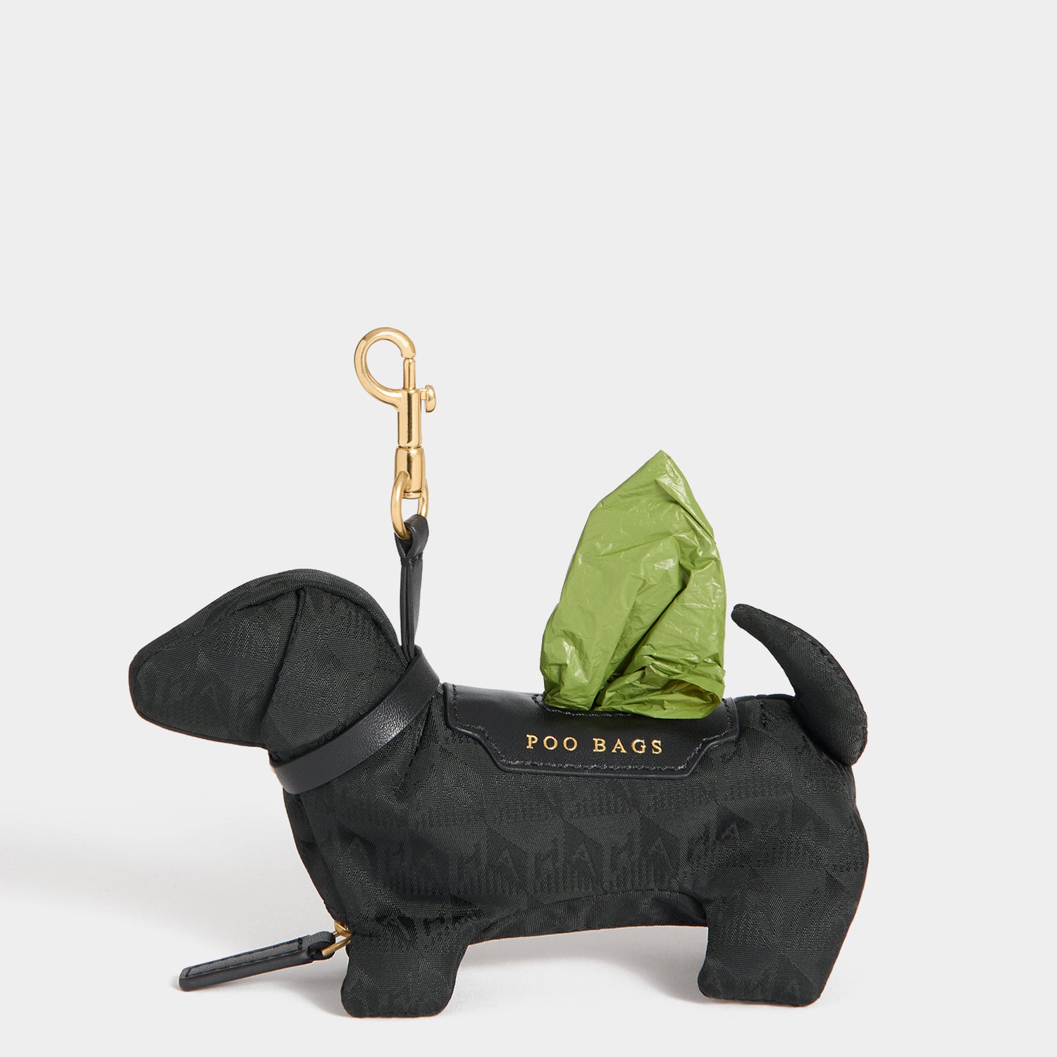 Logo Dog Poo Bag Charm Recycled Nylon