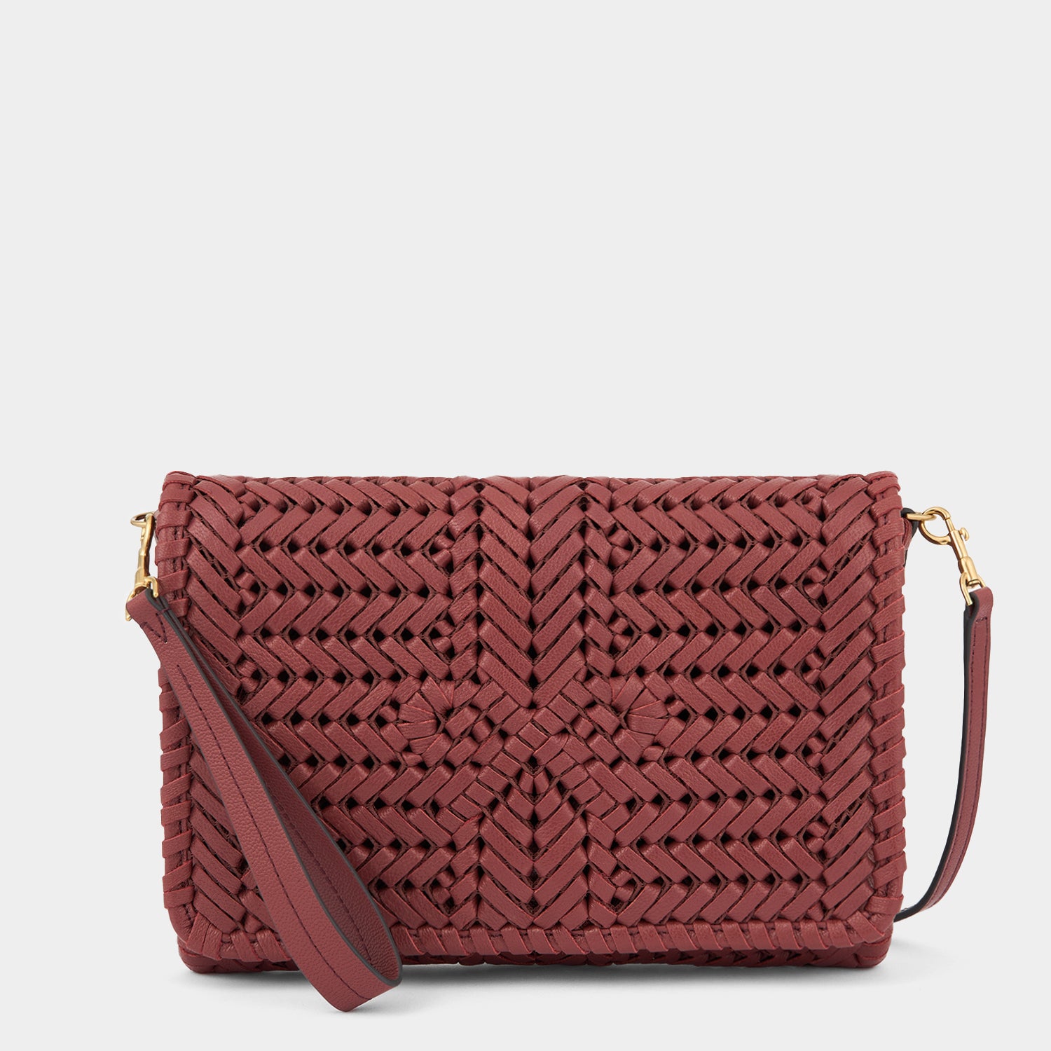 Neeson Cross-body -

          
            Capra Leather in Damson -
          

          Anya Hindmarch UK
