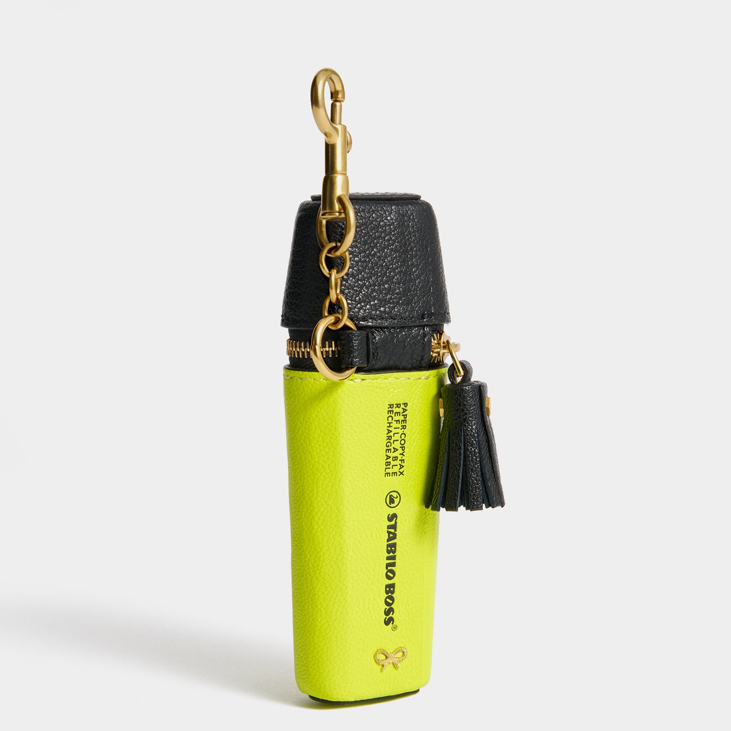 Anya Brands STABILO BOSS ORIGINAL Coin Purse Charm -

          
            Capra Leather in Neon Yellow -
          

          Anya Hindmarch UK
