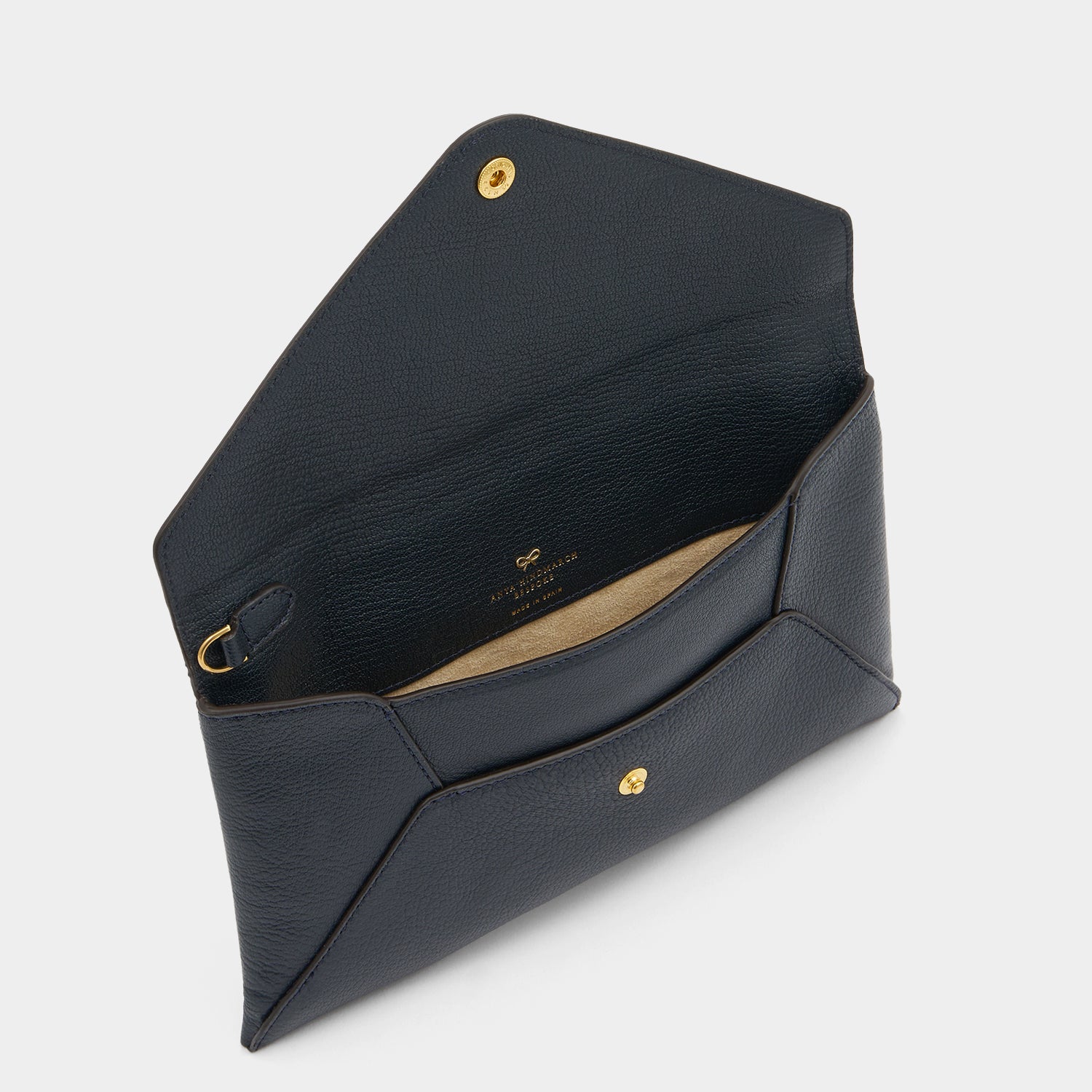 Envelope Pouch in Marine Shiny Capra -

          
            Capra in Marina -
          

          Anya Hindmarch UK
