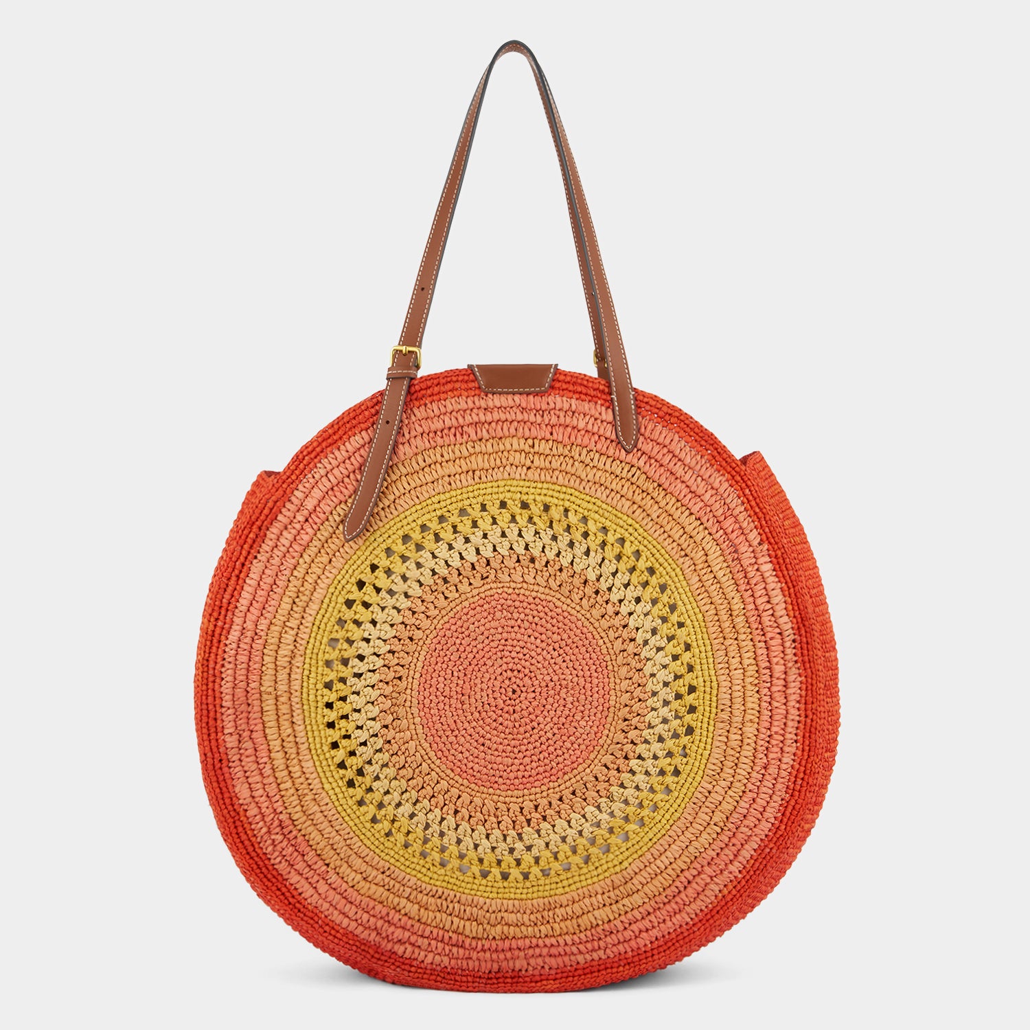 Raffia Round Bow Tote Anya Hindmarch UK