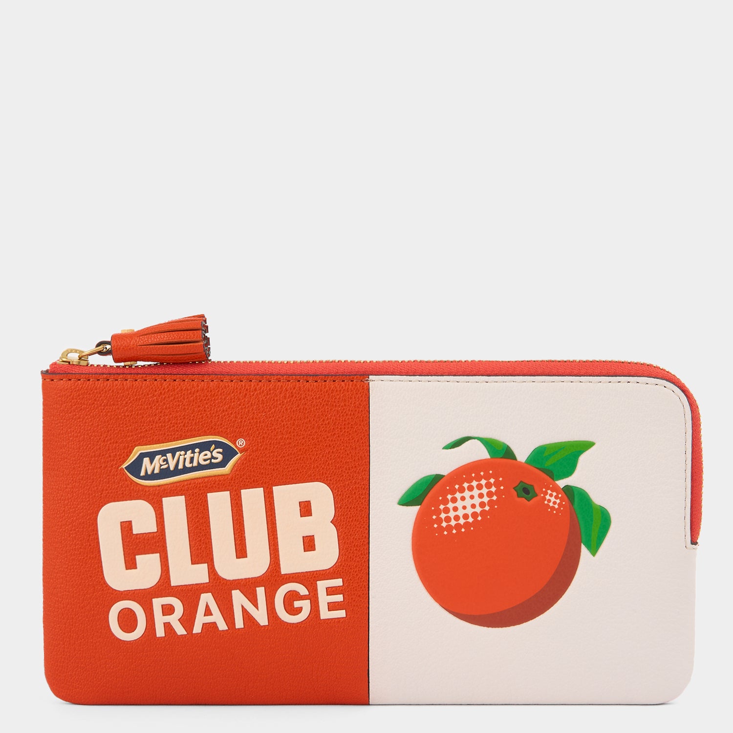 Anya Brands McVitie's Club Orange Zip Loose Pocket -

          
            Capra Leather in Clementine Orange -
          

          Anya Hindmarch UK
