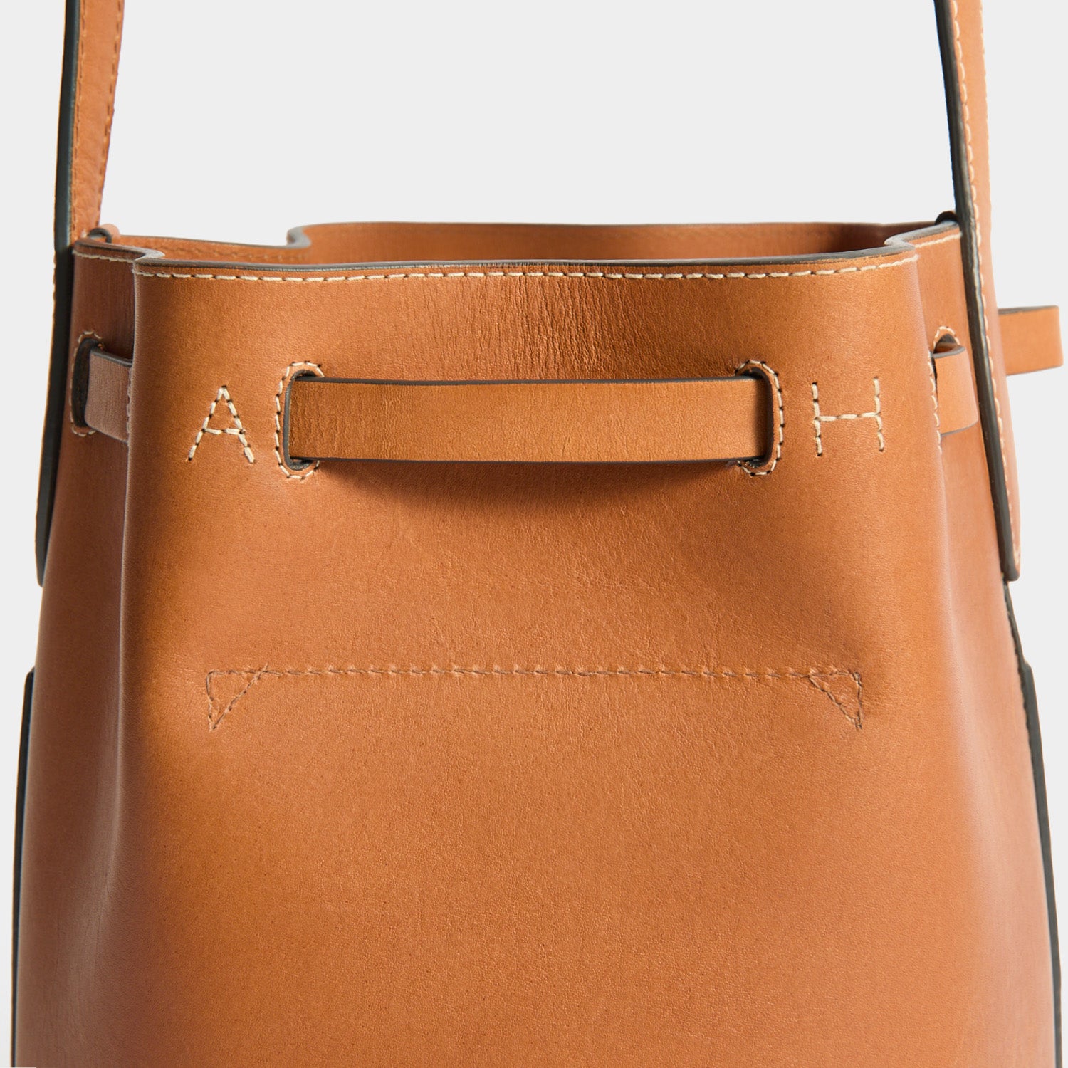 Return To Nature Small Bucket Bag -

          
            Natural Grain Leather in Pecan Brown -
          

          Anya Hindmarch UK
