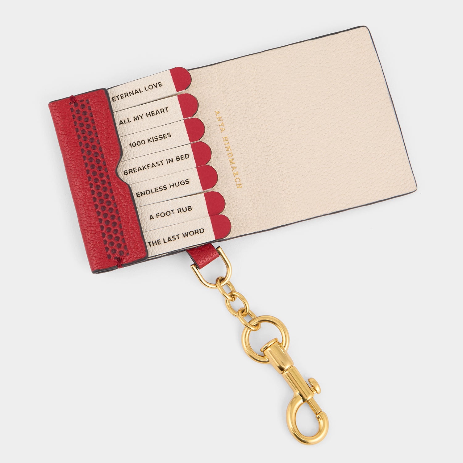 Chubby Heart Match Book Charm -

          
            Capra Leather in Bright Red -
          

          Anya Hindmarch UK
