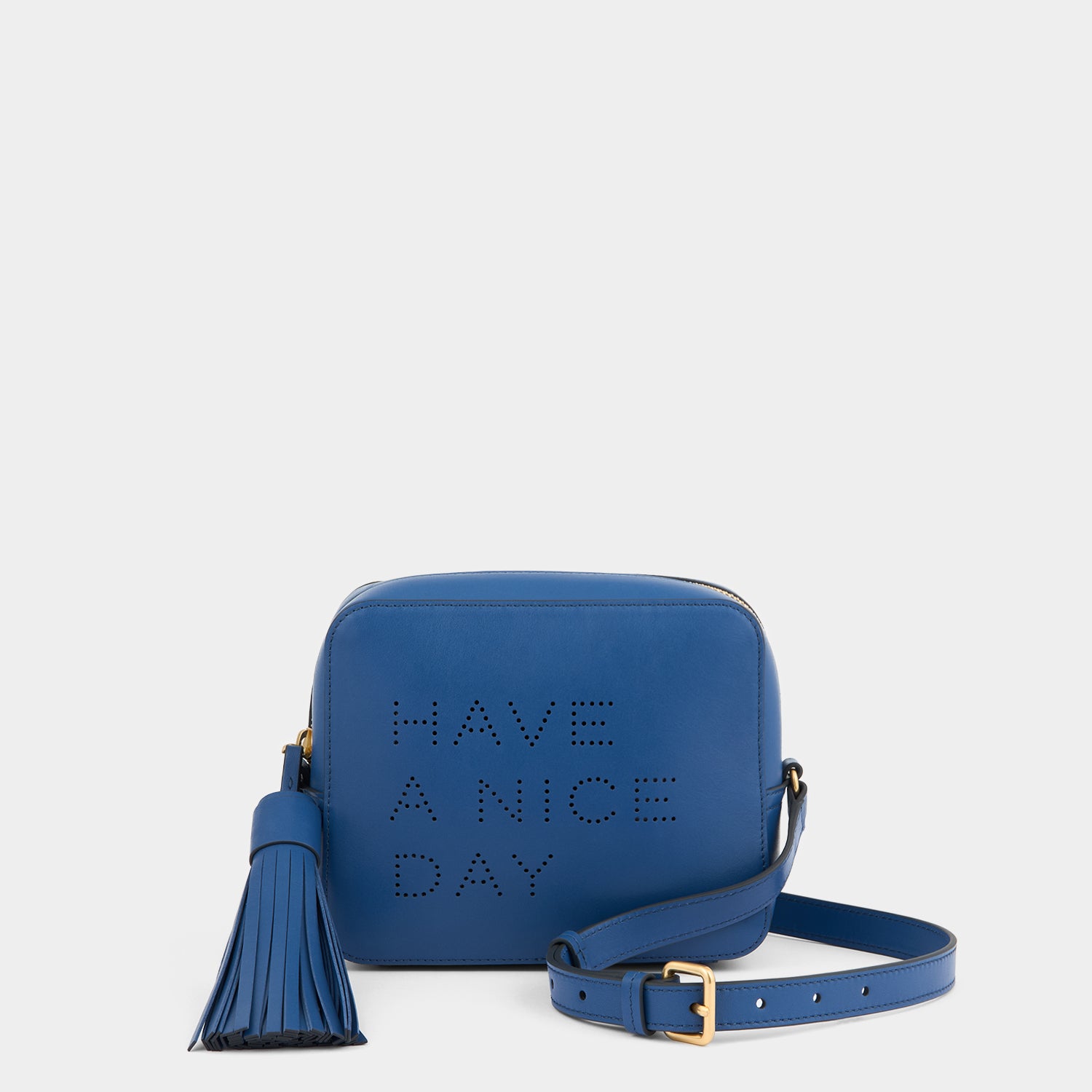 Have a Nice Day Cross-body -

          
            Smooth Leather in Blueberry -
          

          Anya Hindmarch UK
