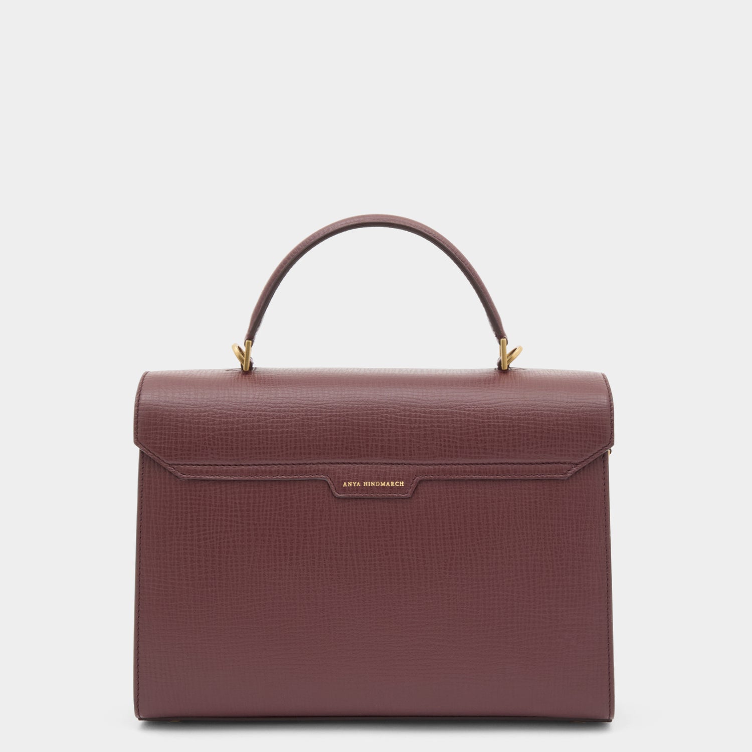 Mortimer Top Handle -

          
            Crosshatch Leather in Barolo Red  -
          

          Anya Hindmarch UK
