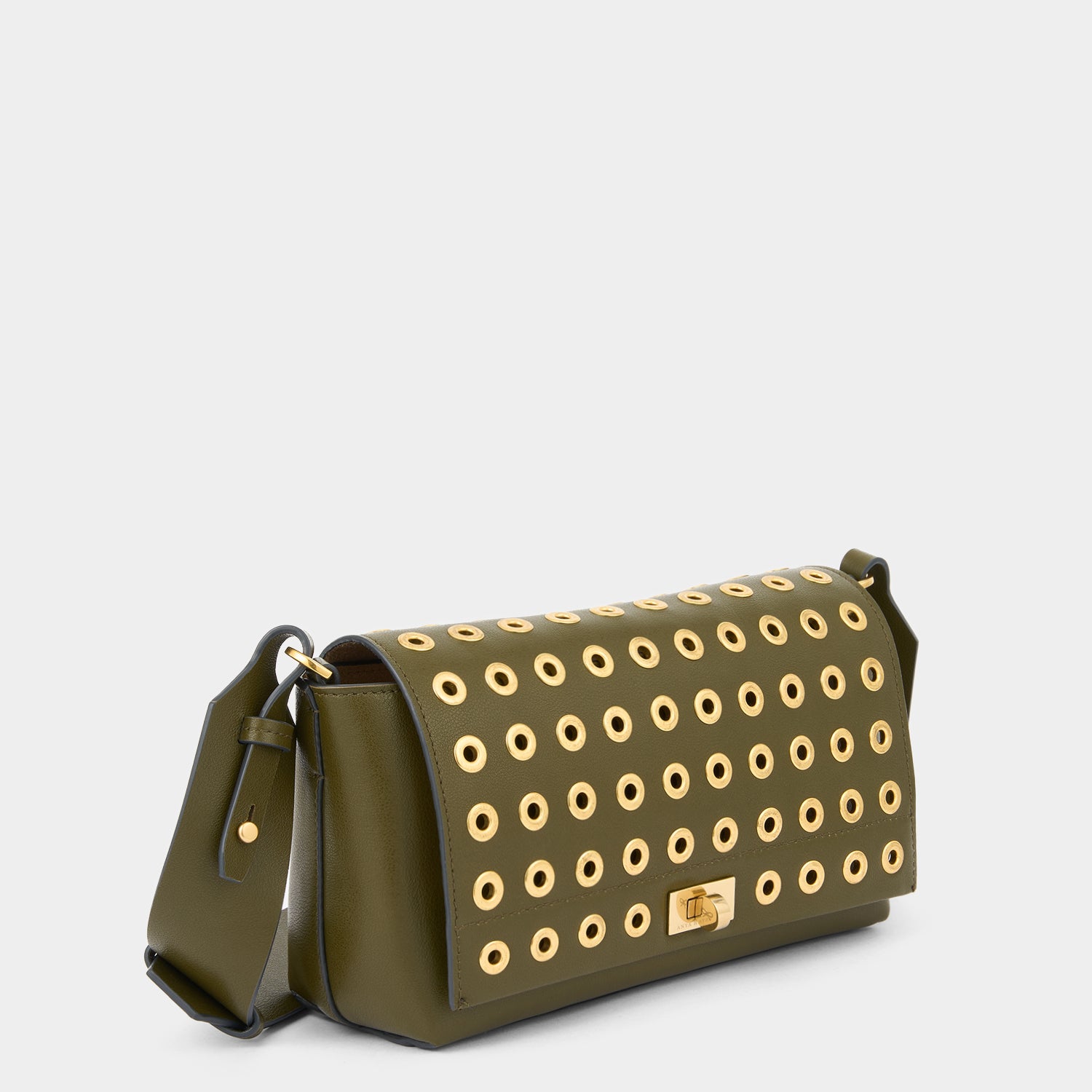 Mortimer Eyelet Cross-body -

          
            Smooth Leather in Bonsai Green -
          

          Anya Hindmarch UK
